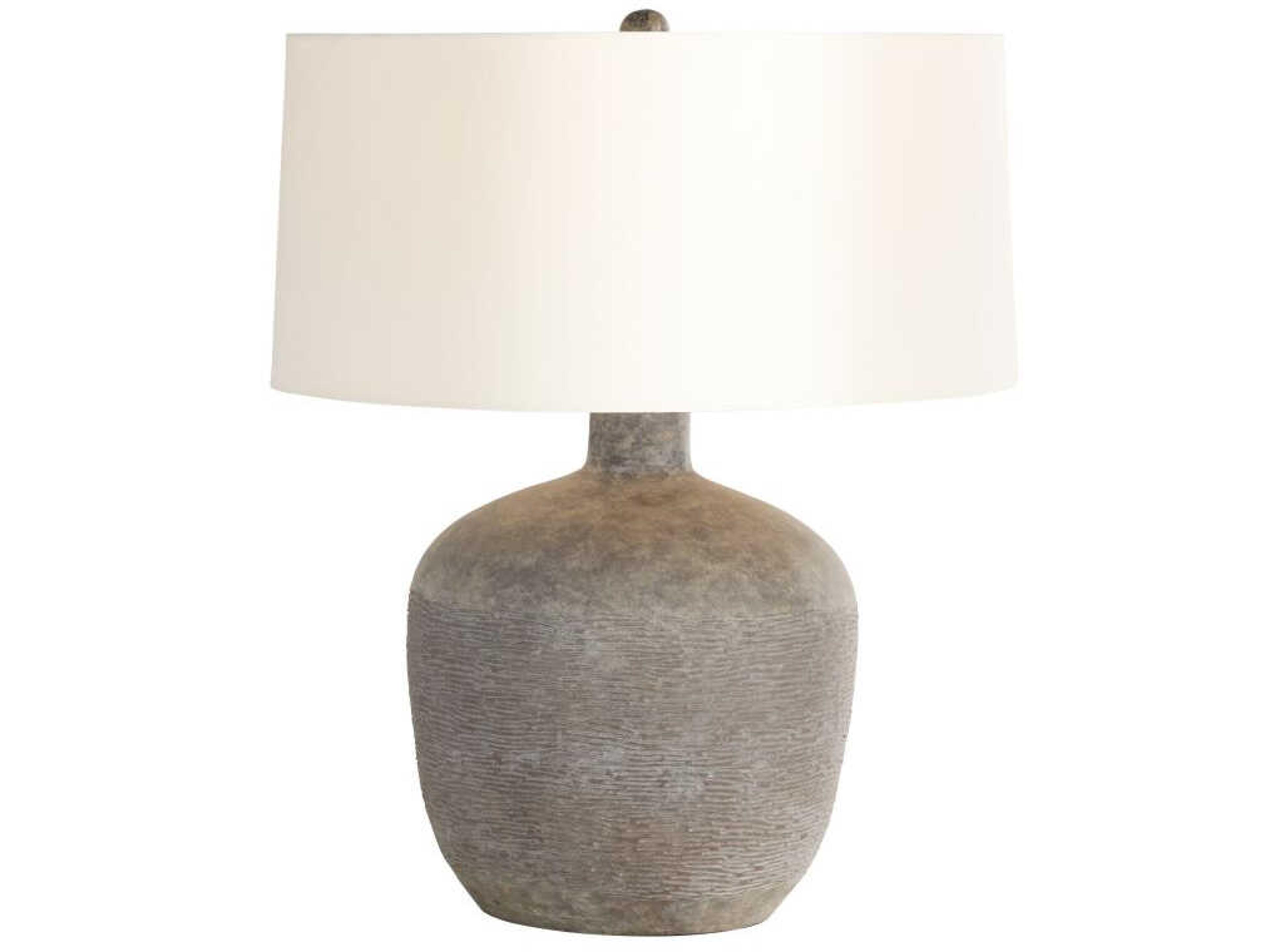 Arteriors Home Navi Rhino Terracotta Gray Buffet Lamp