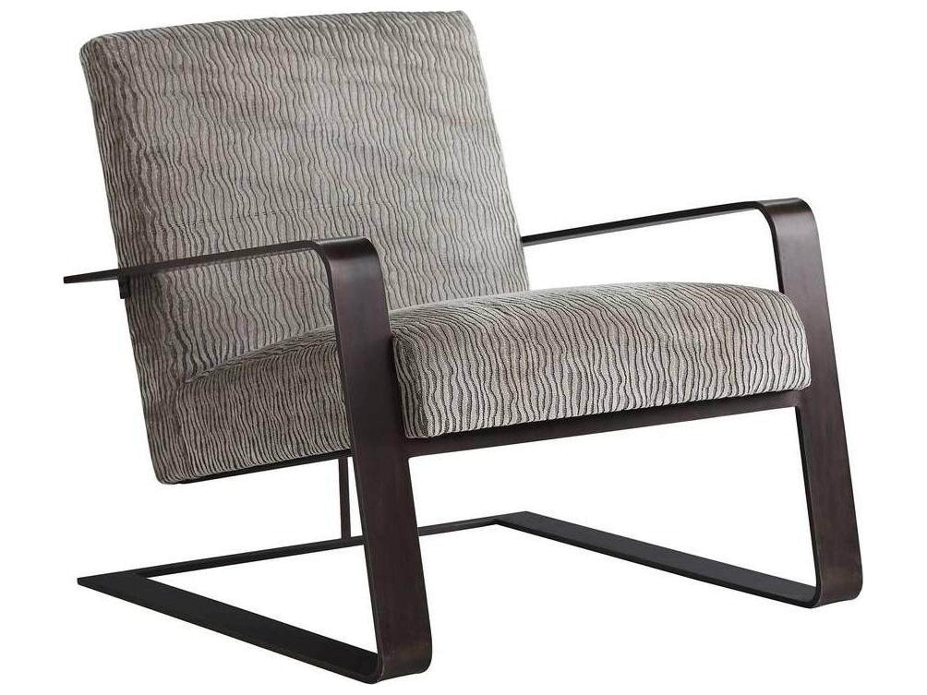 Arteriors Home Torcello Gray Velvet Accent Chair
