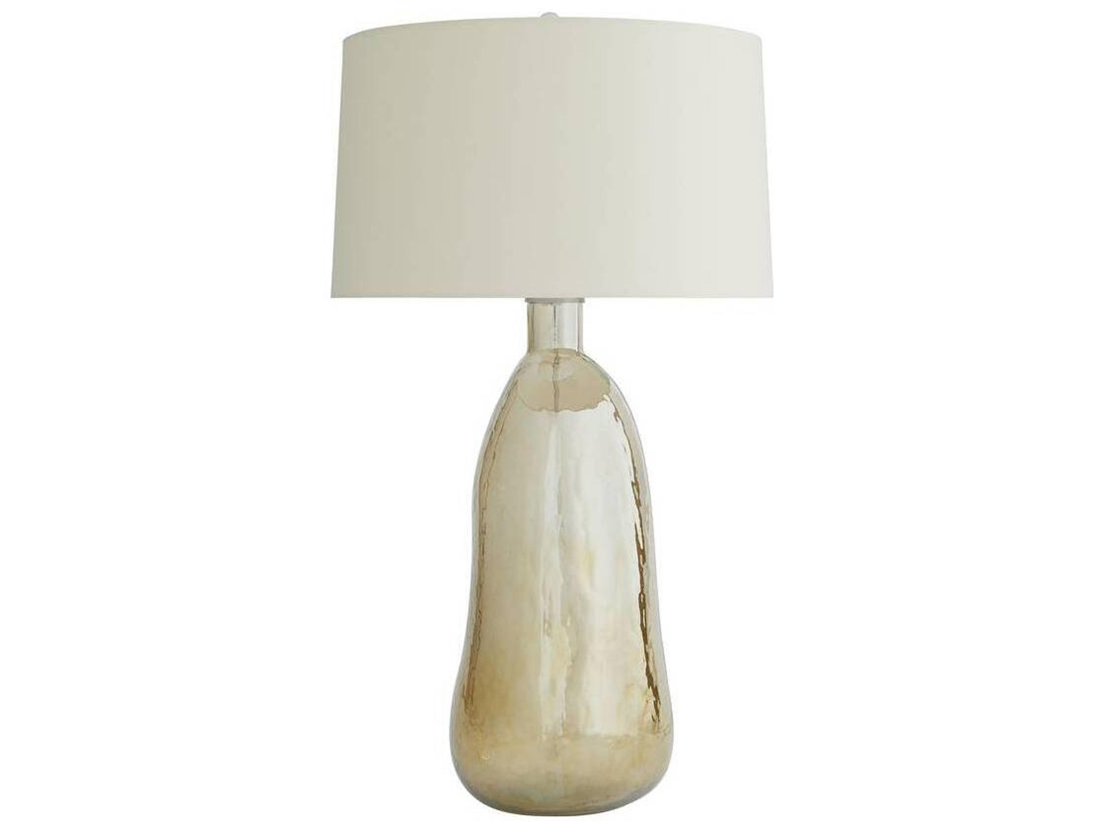 Arteriors Home Joss  Smoke Luster Glass Gray Buffet Lamp