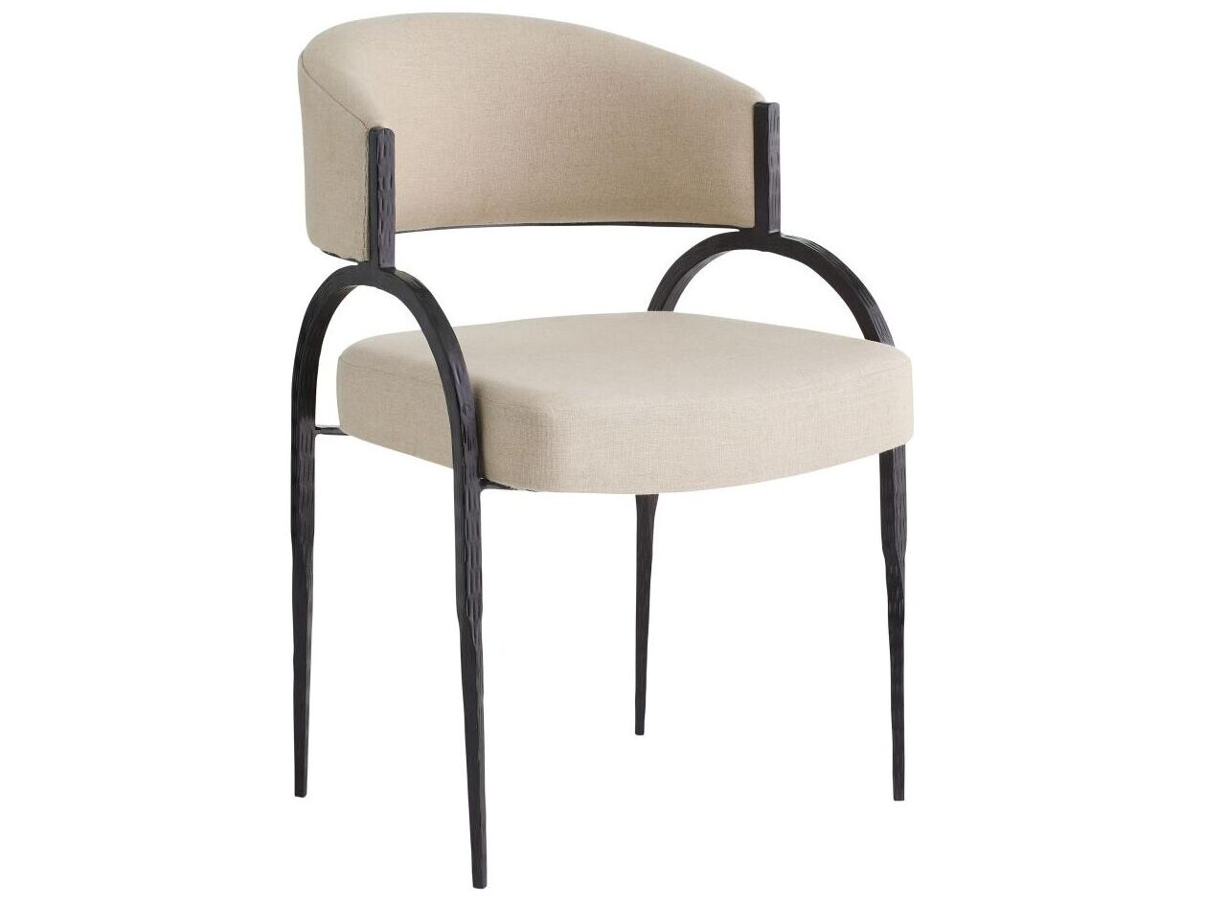 Arteriors Home Bahati Beige Upholstered Armless Dining Chair