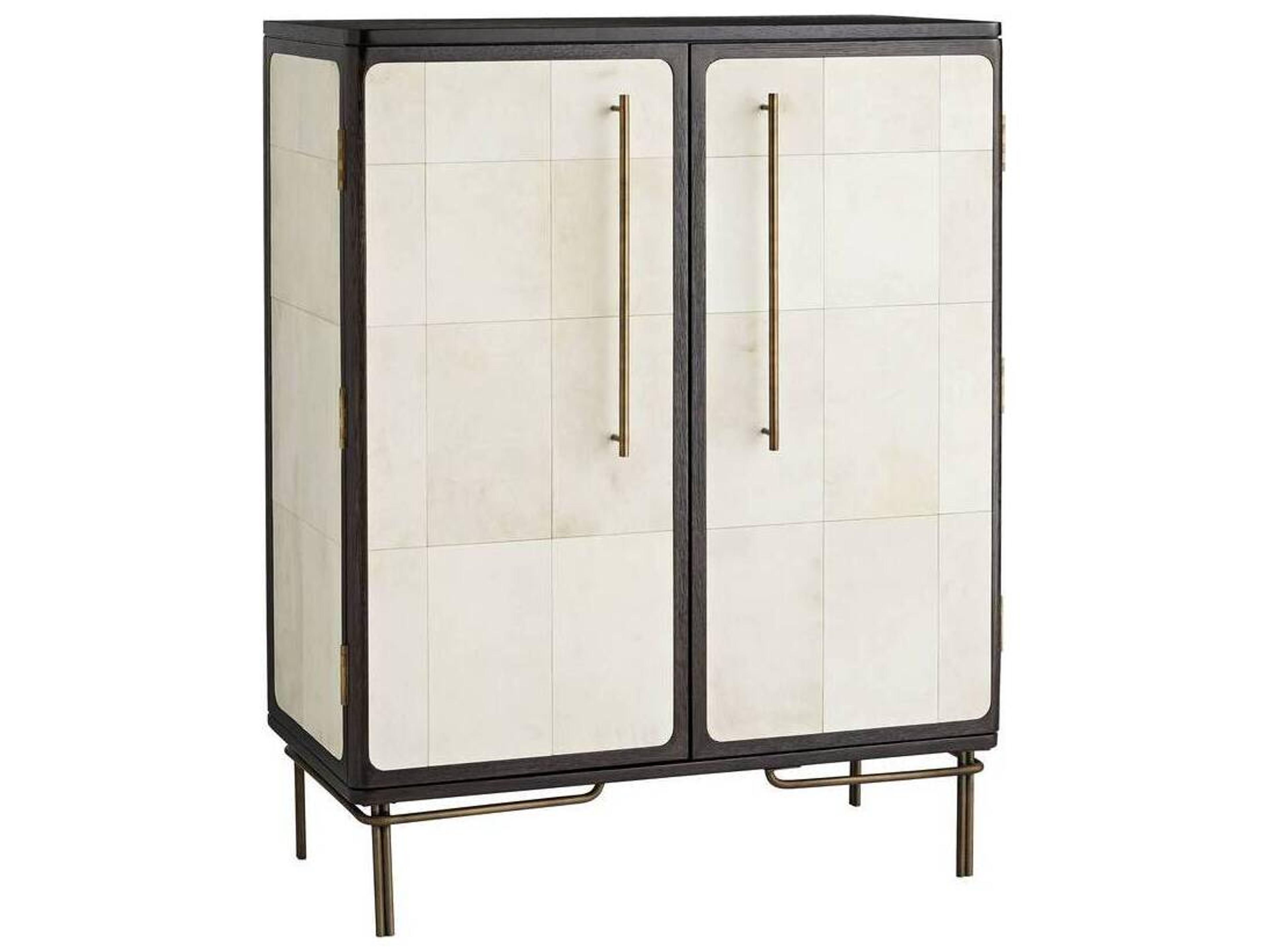 Arteriors Home Edison Ebony Brown Oak Wood Accent Chest