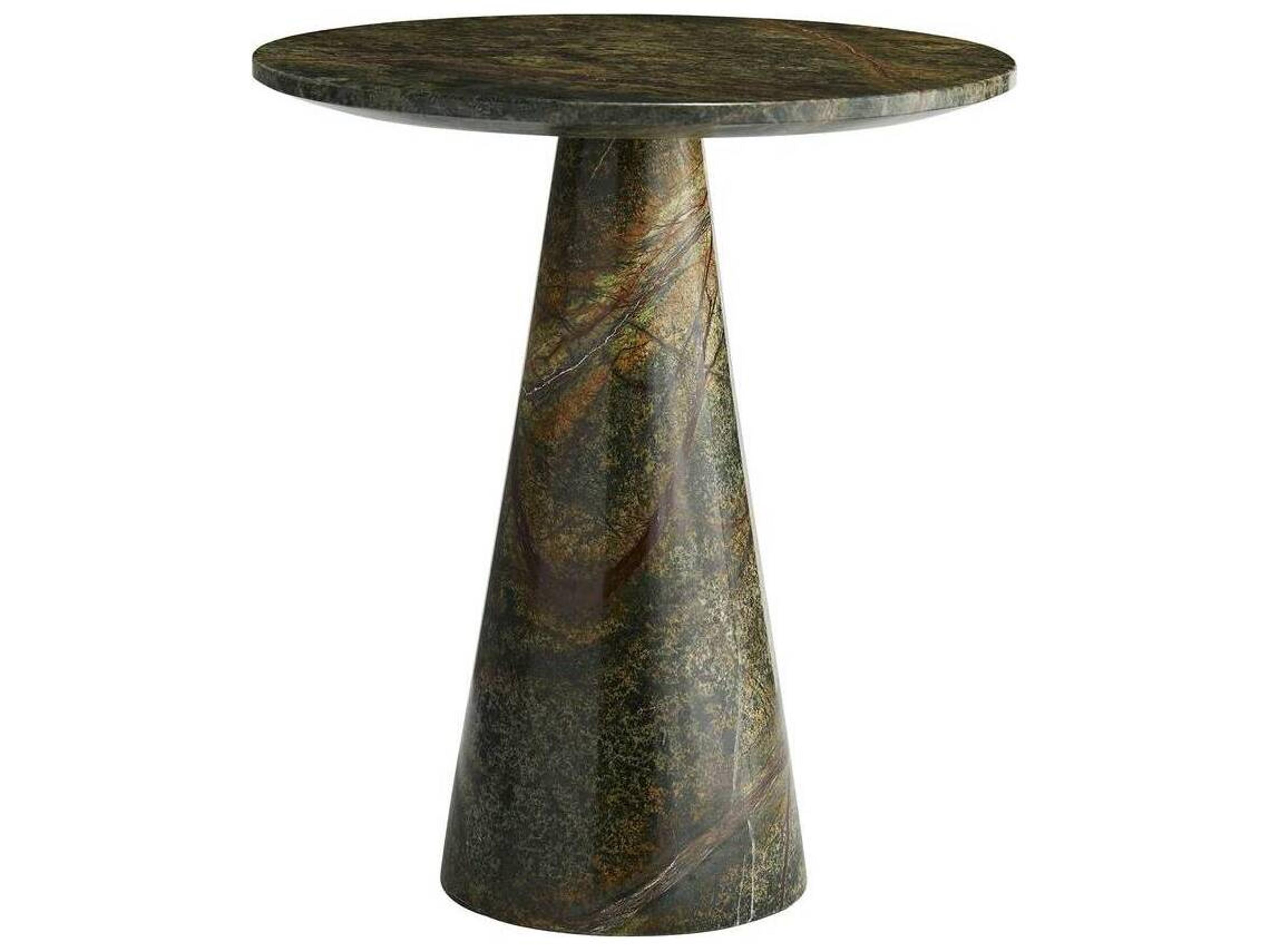 Arteriors Home Round Marble Jungle Icarius End Table