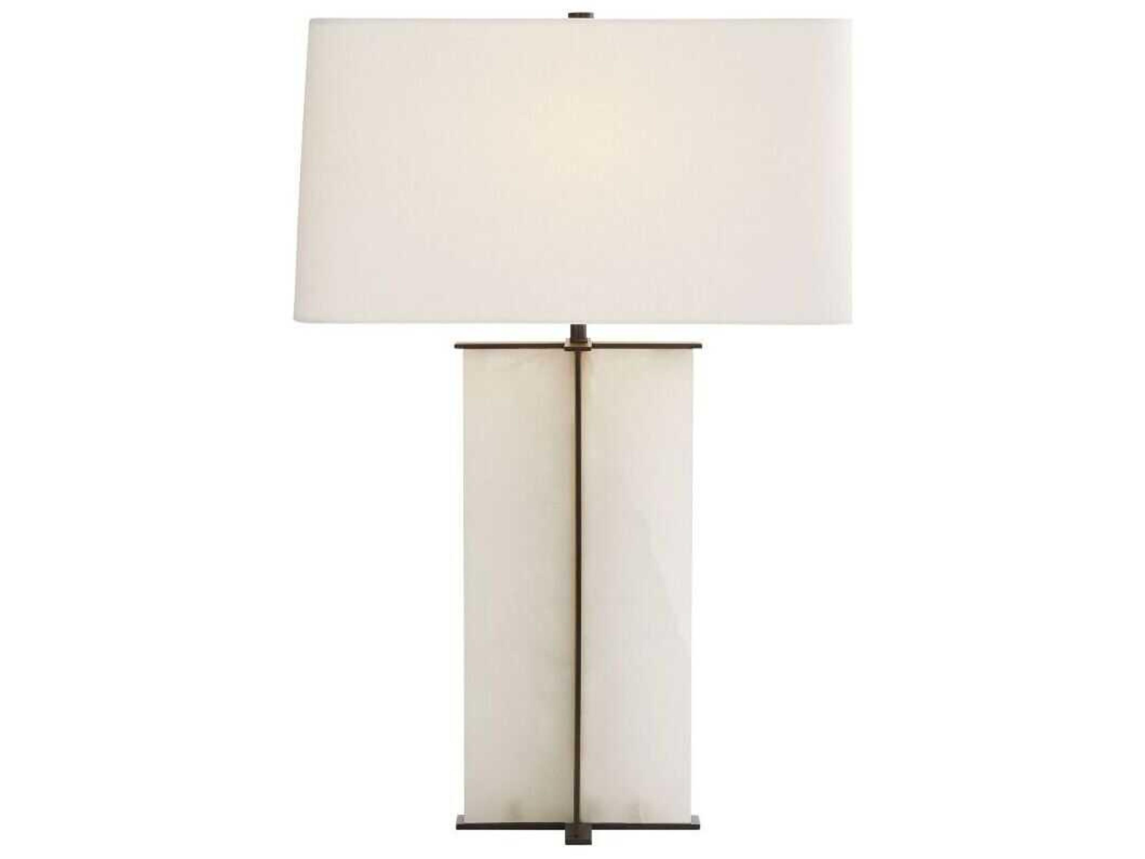 Arteriors Home Lyon Bronze White Alabaster Buffet Lamp