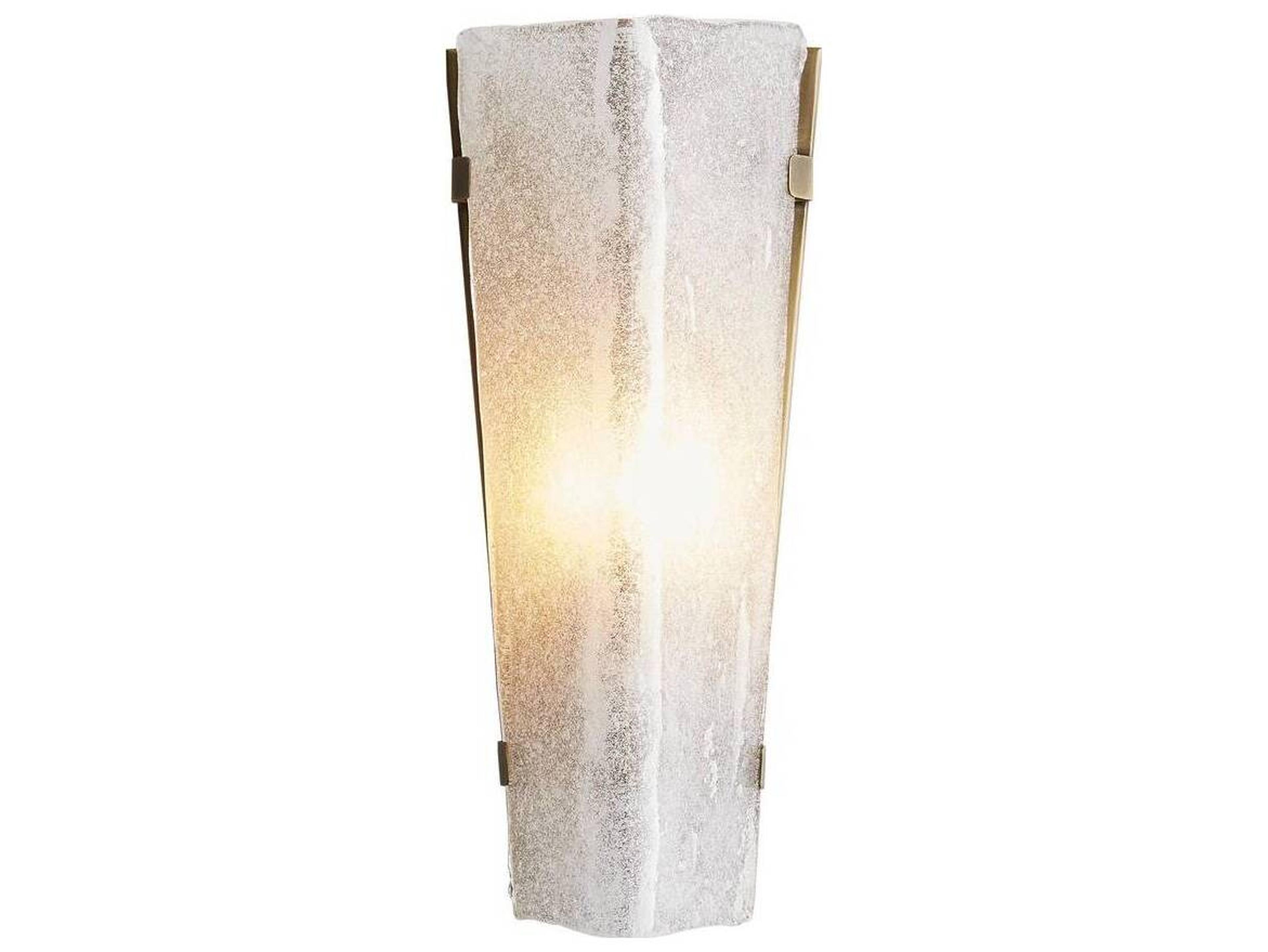 Arteriors Home Karina 1-Light Antique Brass Glass Wall Sconce