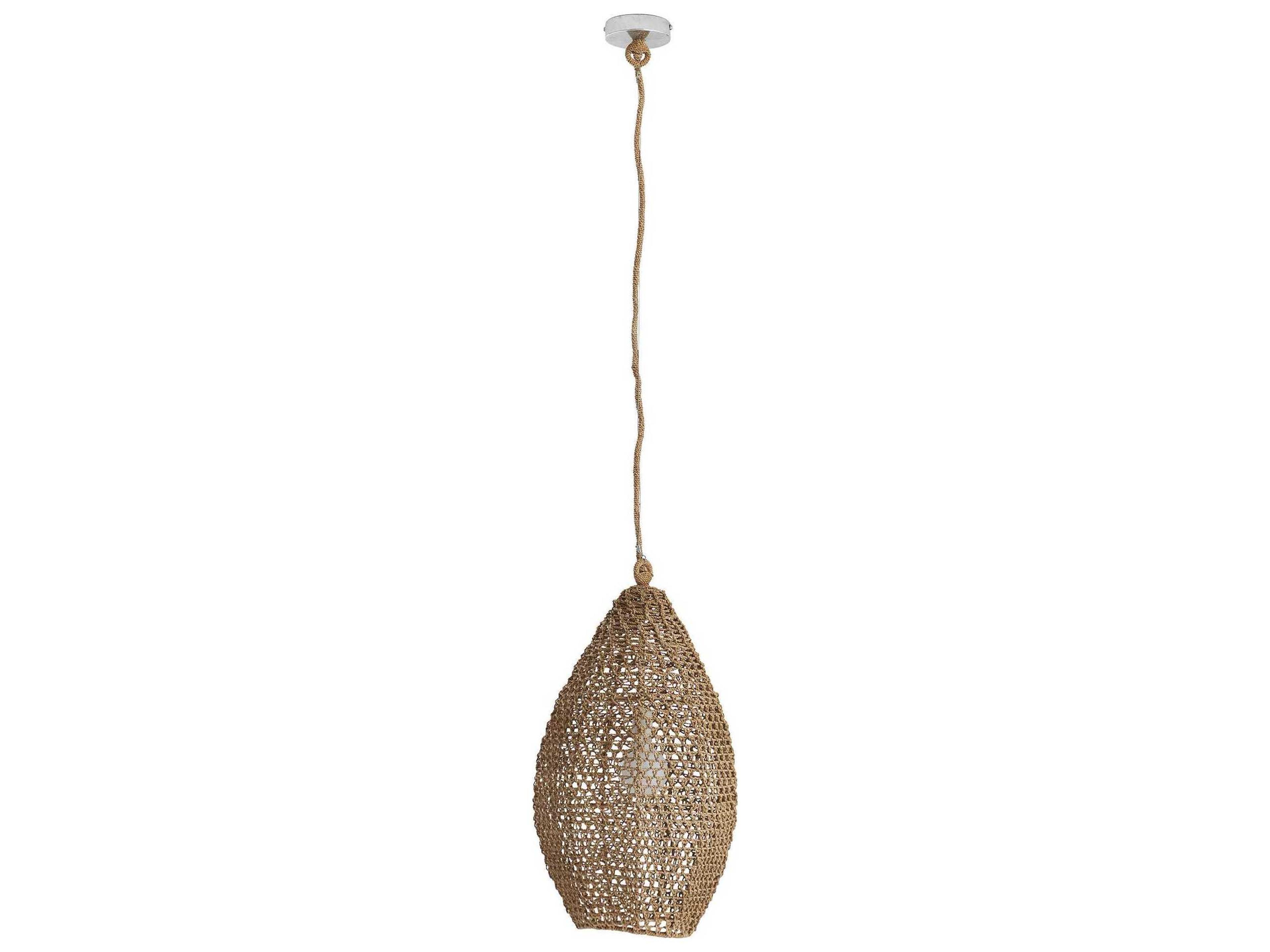 Arteriors Home Evers Woven Sea Grass 1-Light Pendant Natural