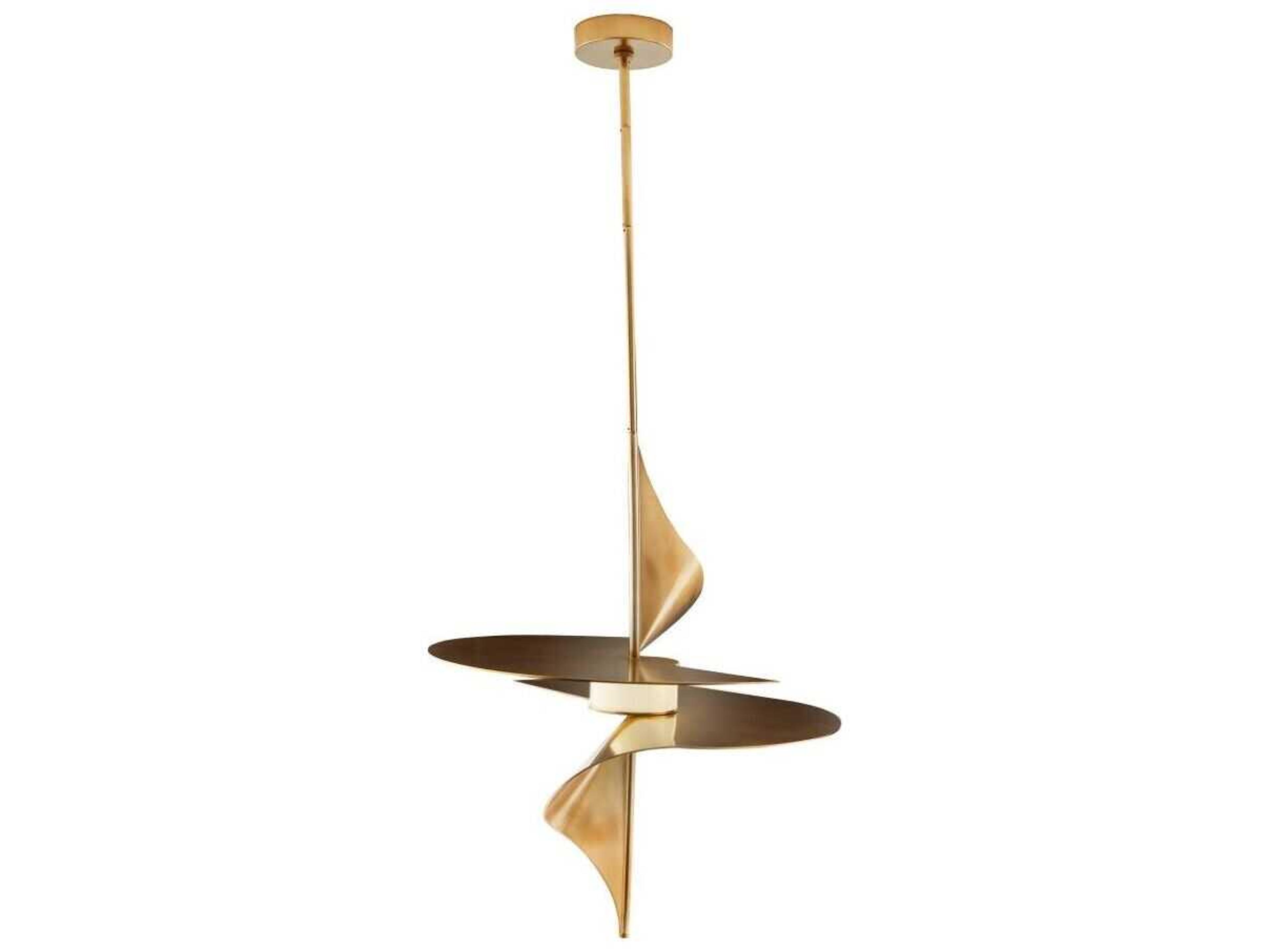 Arteriors Home Renly 1-Light Pale Gold Leaf Pendant