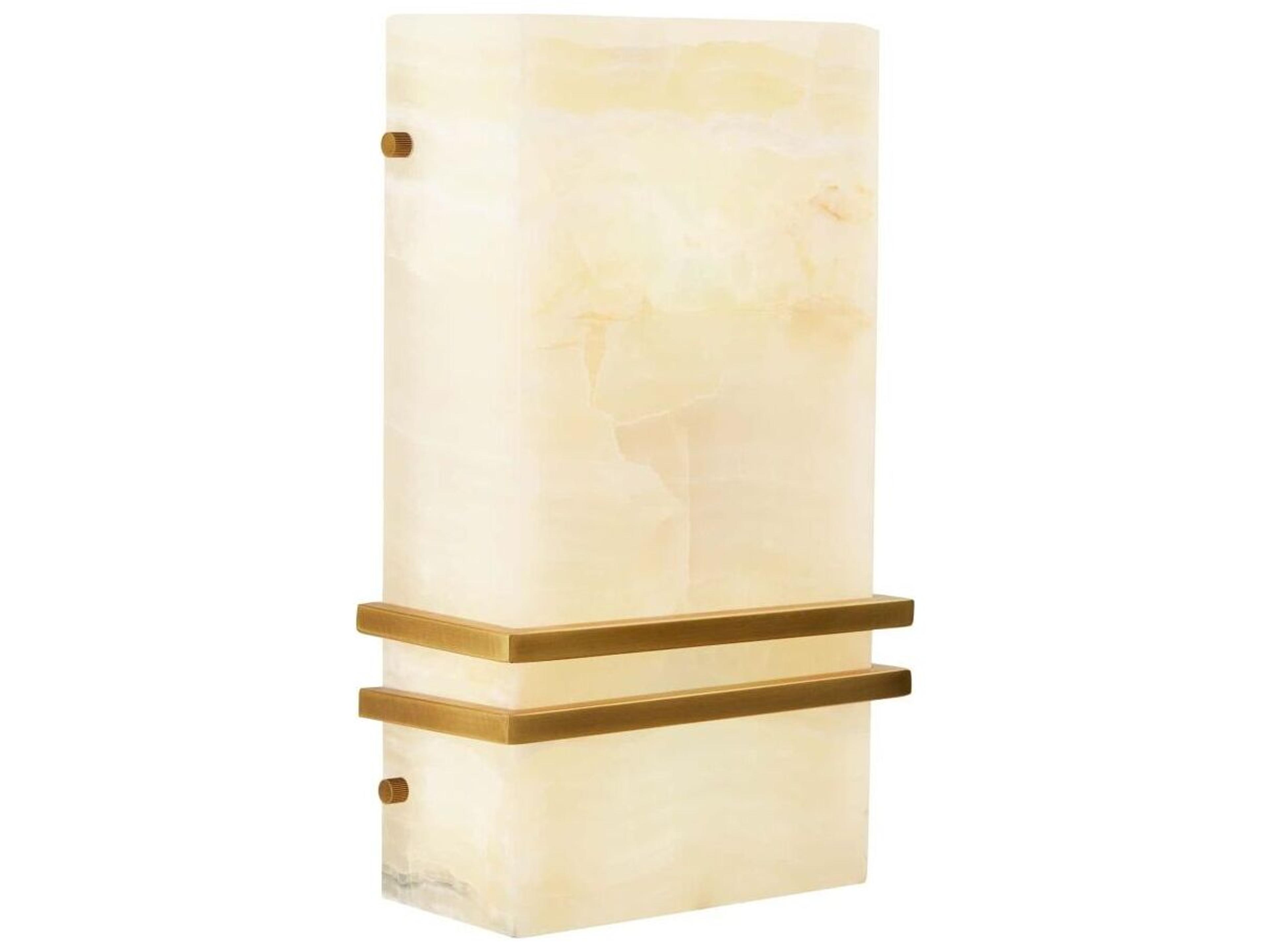 Arteriors Home Ronan 2-Light White Onyx Wall Sconce
