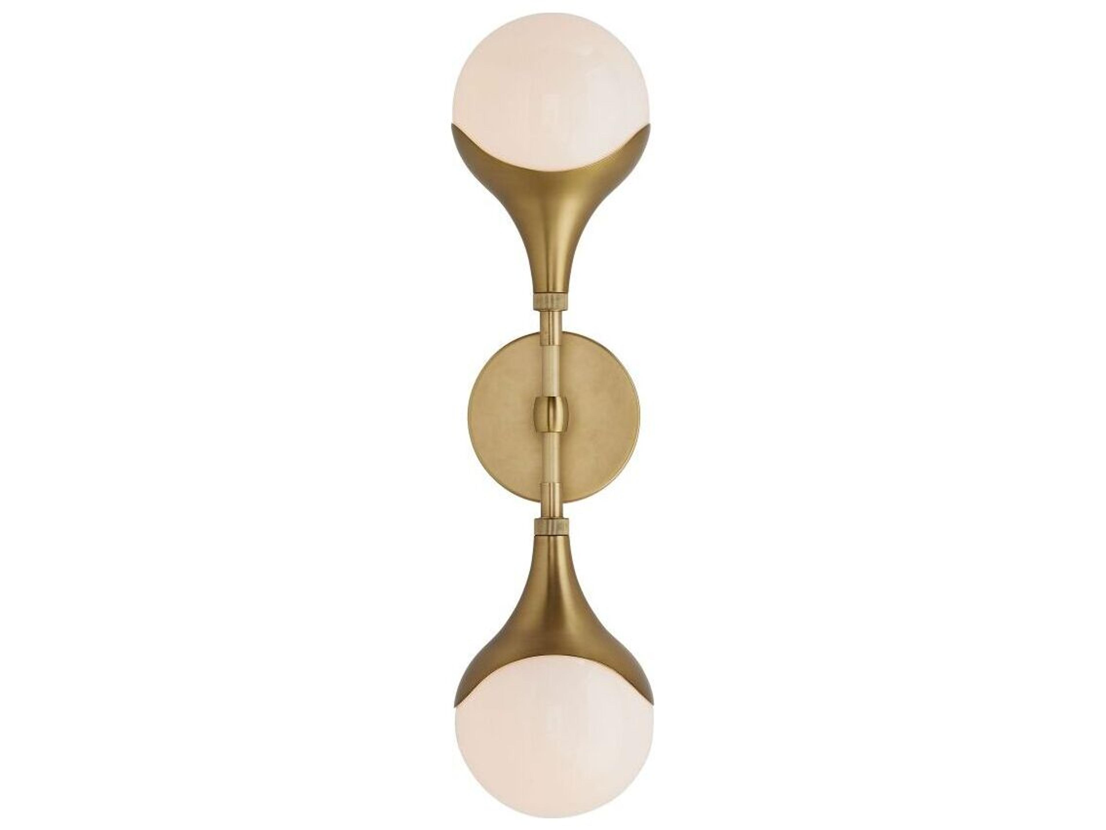 Arteriors Home Augustus 2-Light Antique Brass Wall Sconce