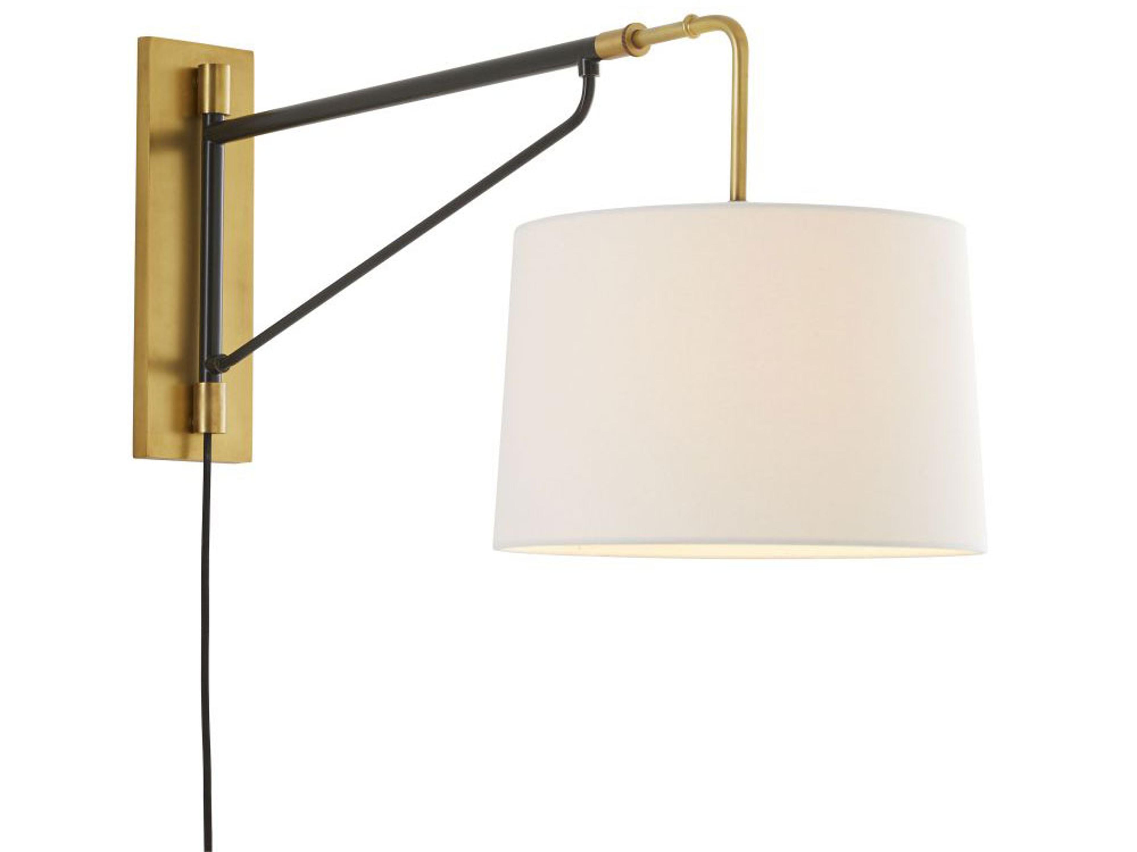 Arteriors Home Anthony 1-Light Antique Brass Bronze Swing Wall Sconce