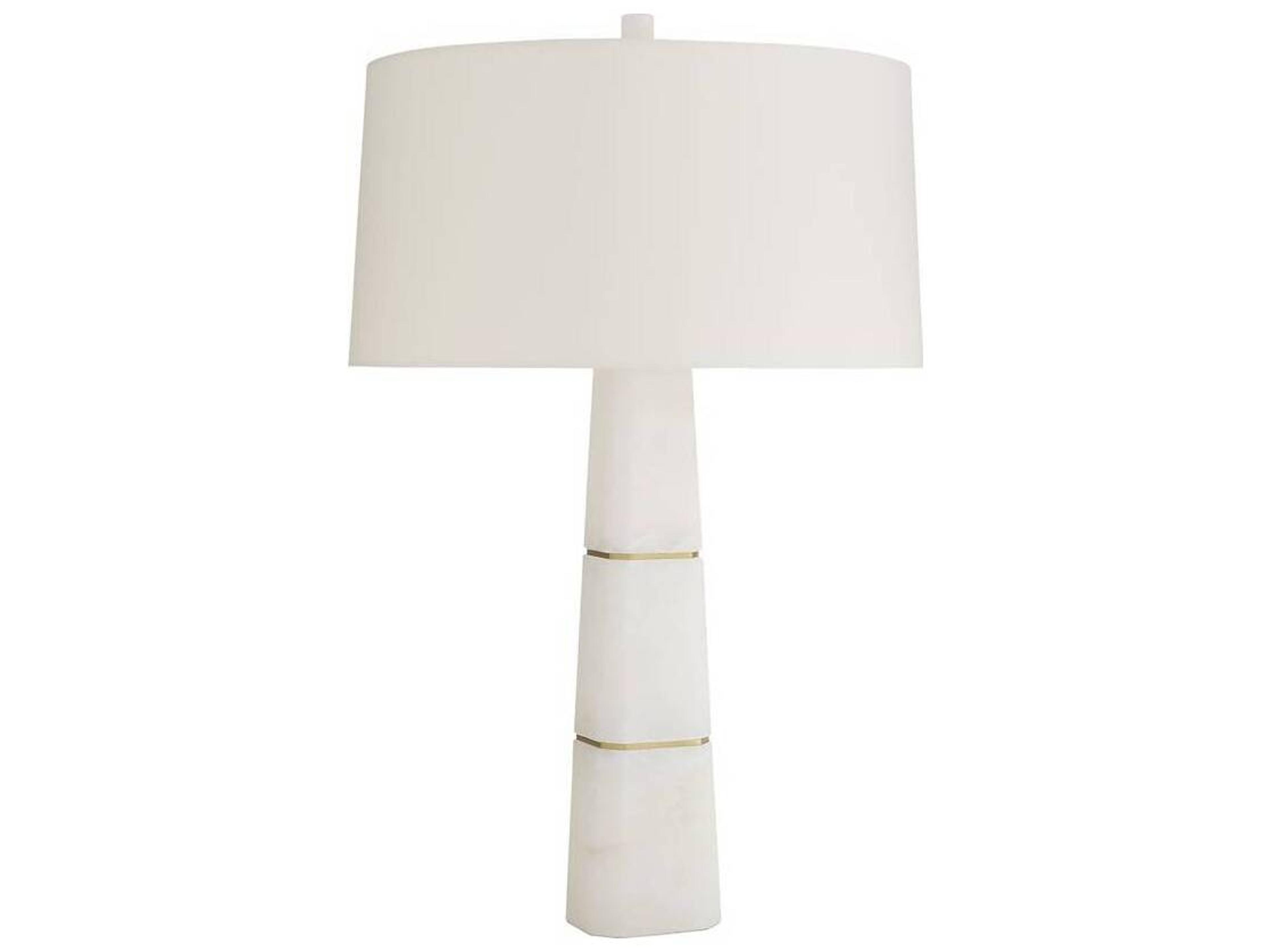 Arteriors Home Dosman White Alabaster Buffet Lamp