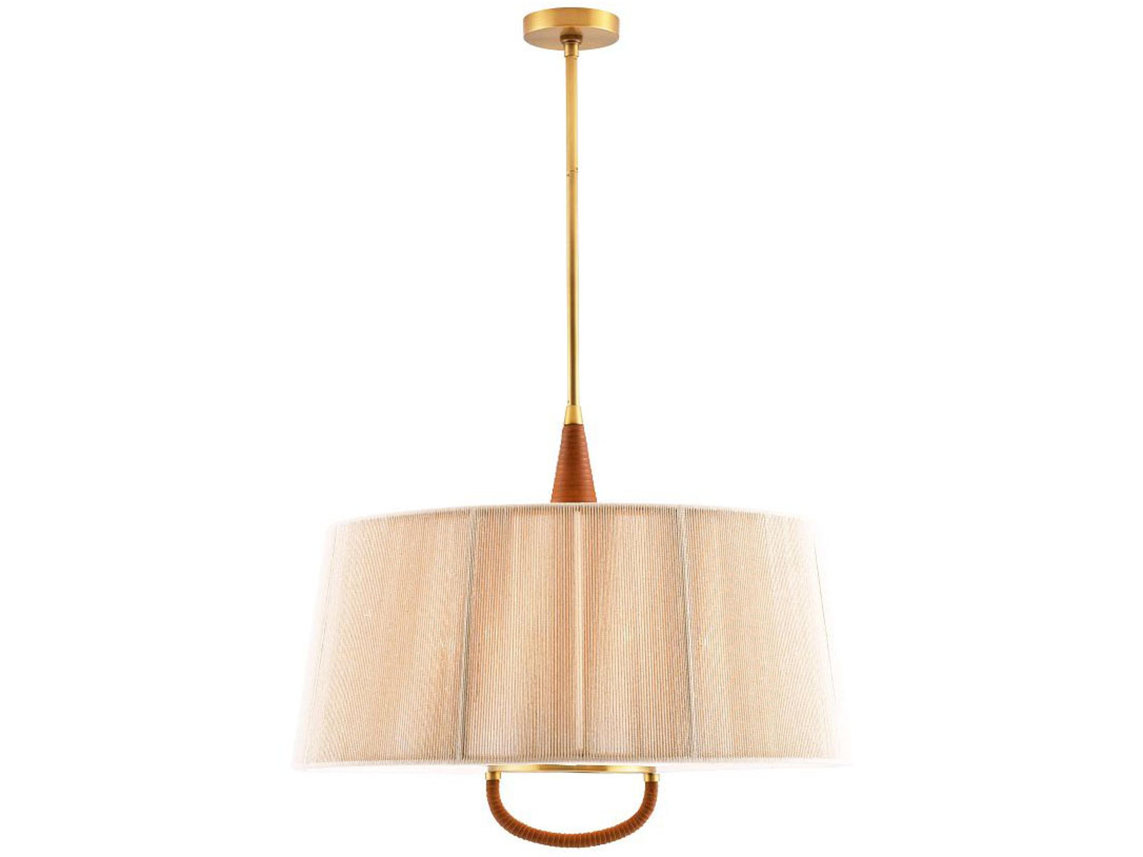 Arteriors Home Middlebury 6-Light Antique Brass Brown Pendant