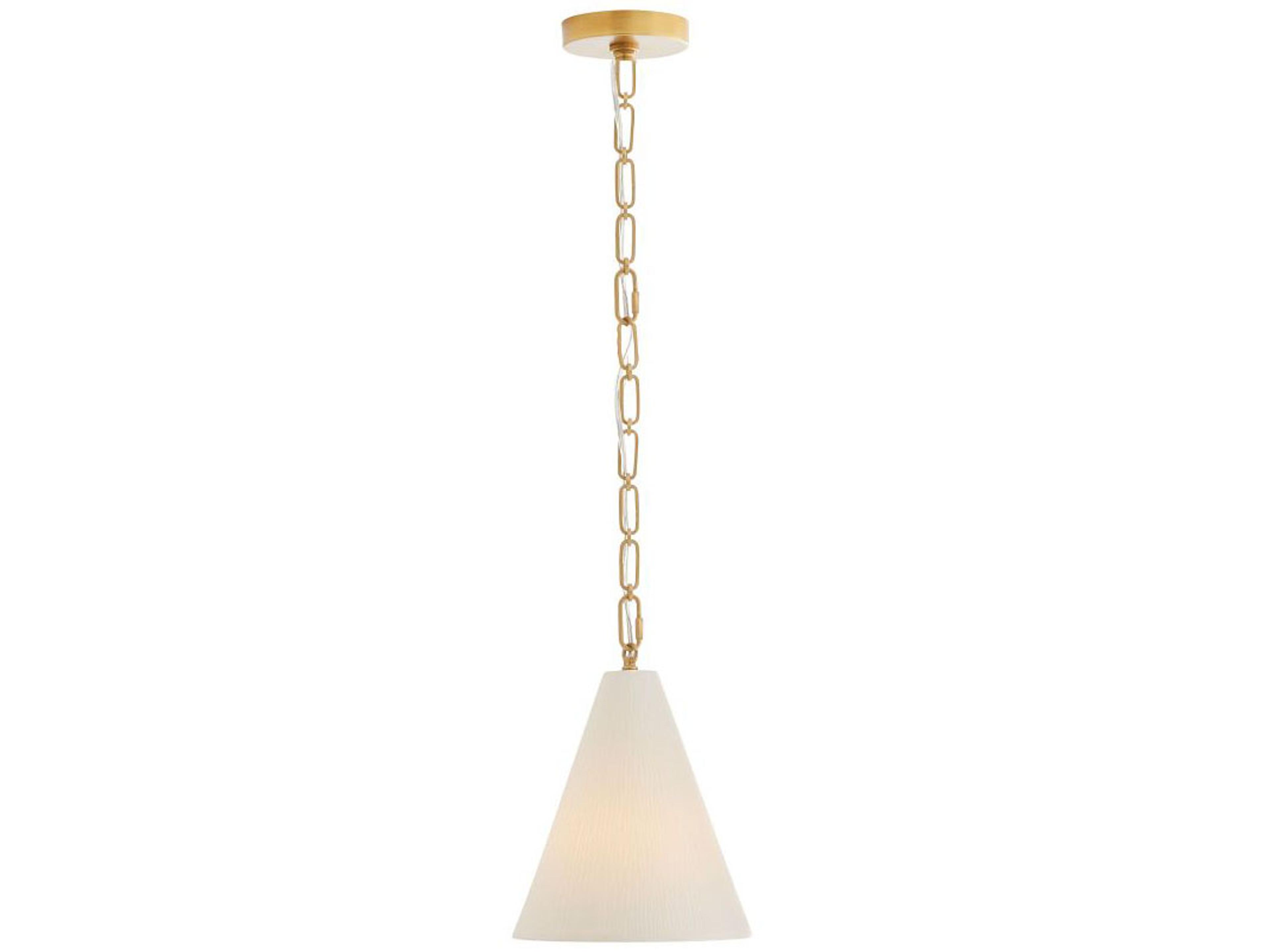 Arteriors Home Oakland 1-Light Antique Brass Mini Pendant