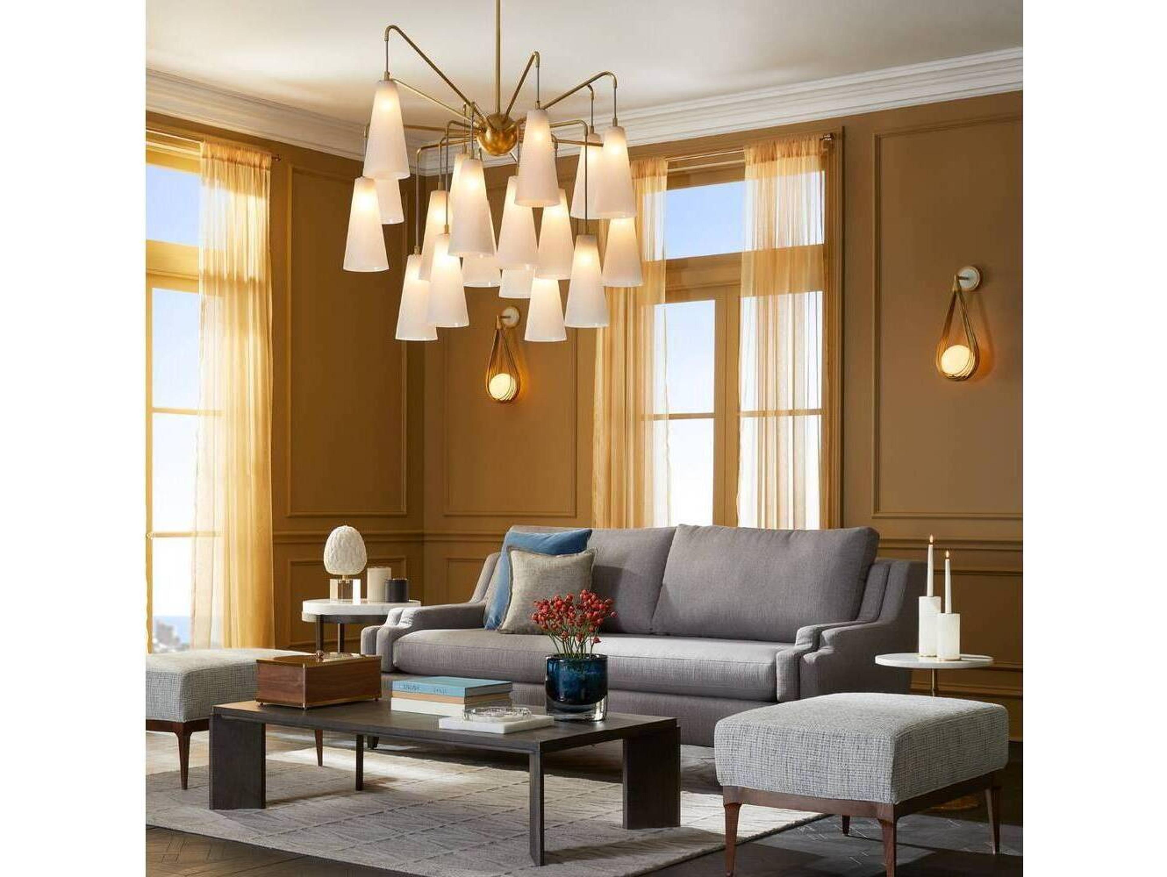 Arteriors Home Ova 1-Light Antique Brass Wall Sconce