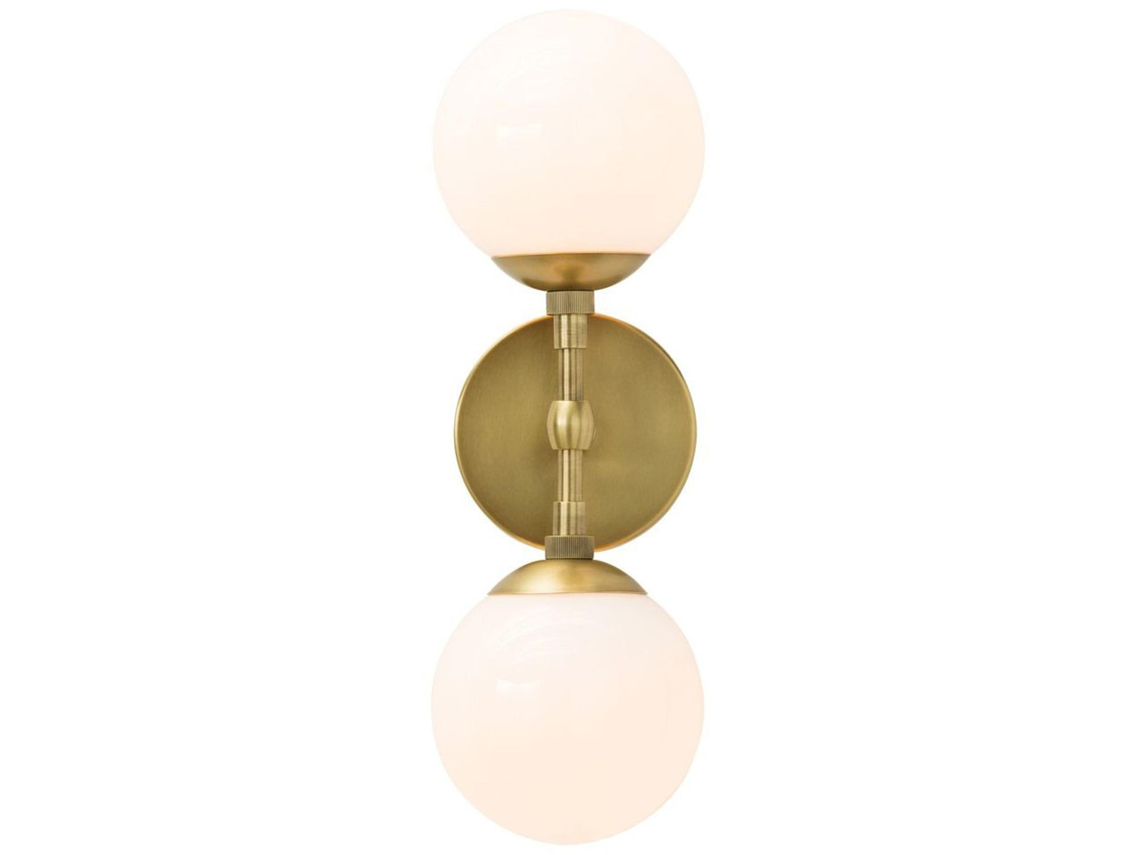 Arteriors Home Polaris 2-Light Antique Brass Wall Sconce