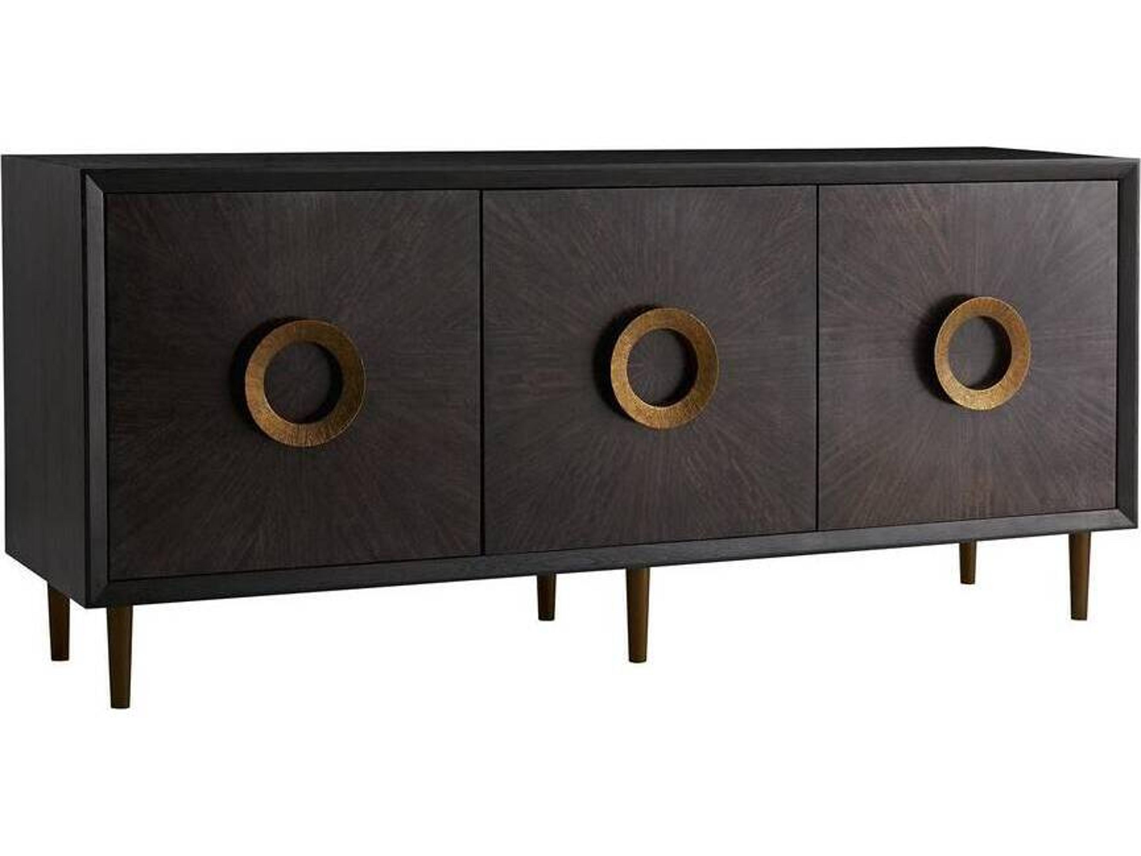 Arteriors Home 78" Oak Wood Sable Brindle Normandy Sideboard