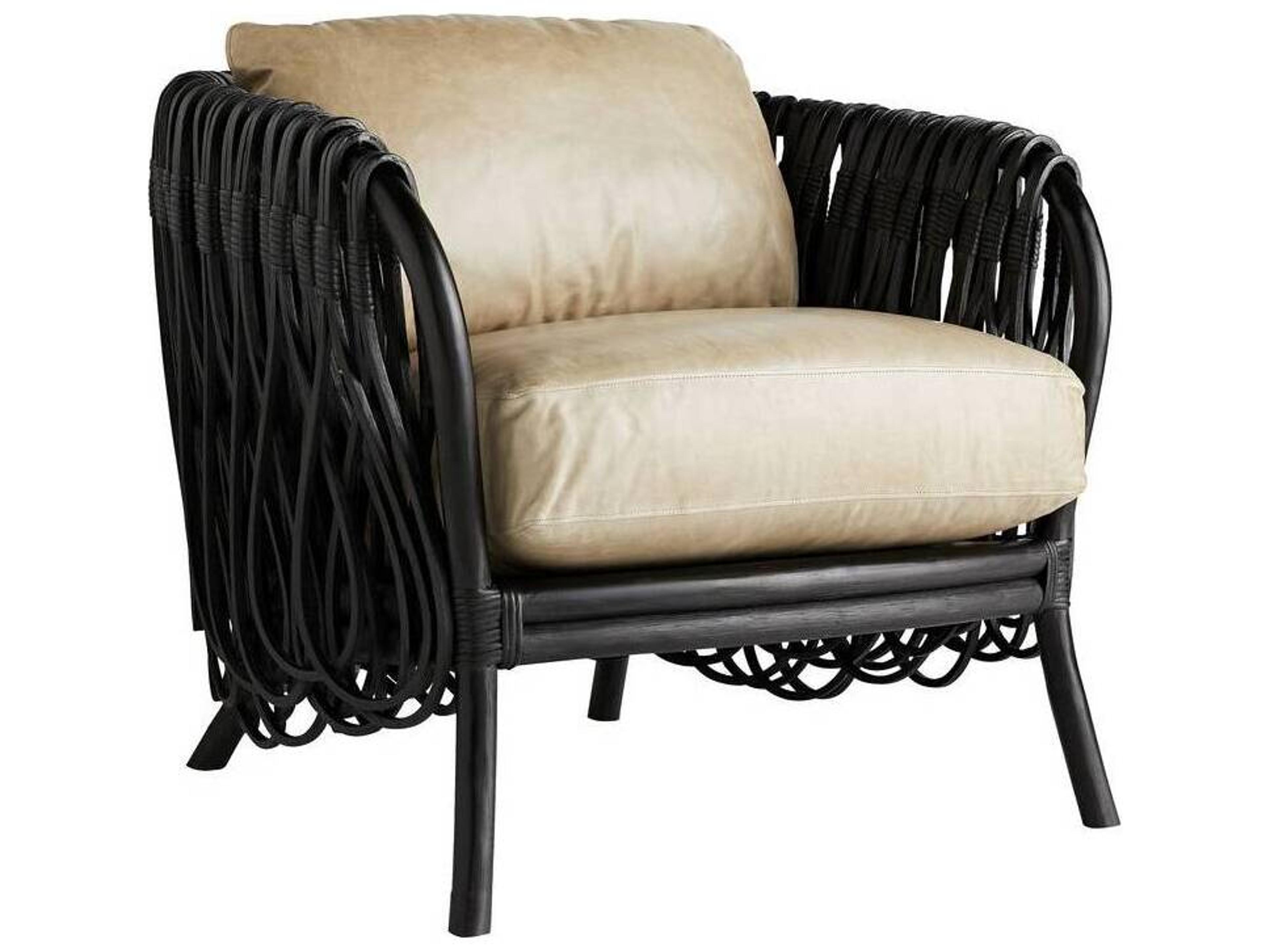 Arteriors Home Strata Beige Leather Accent Chair