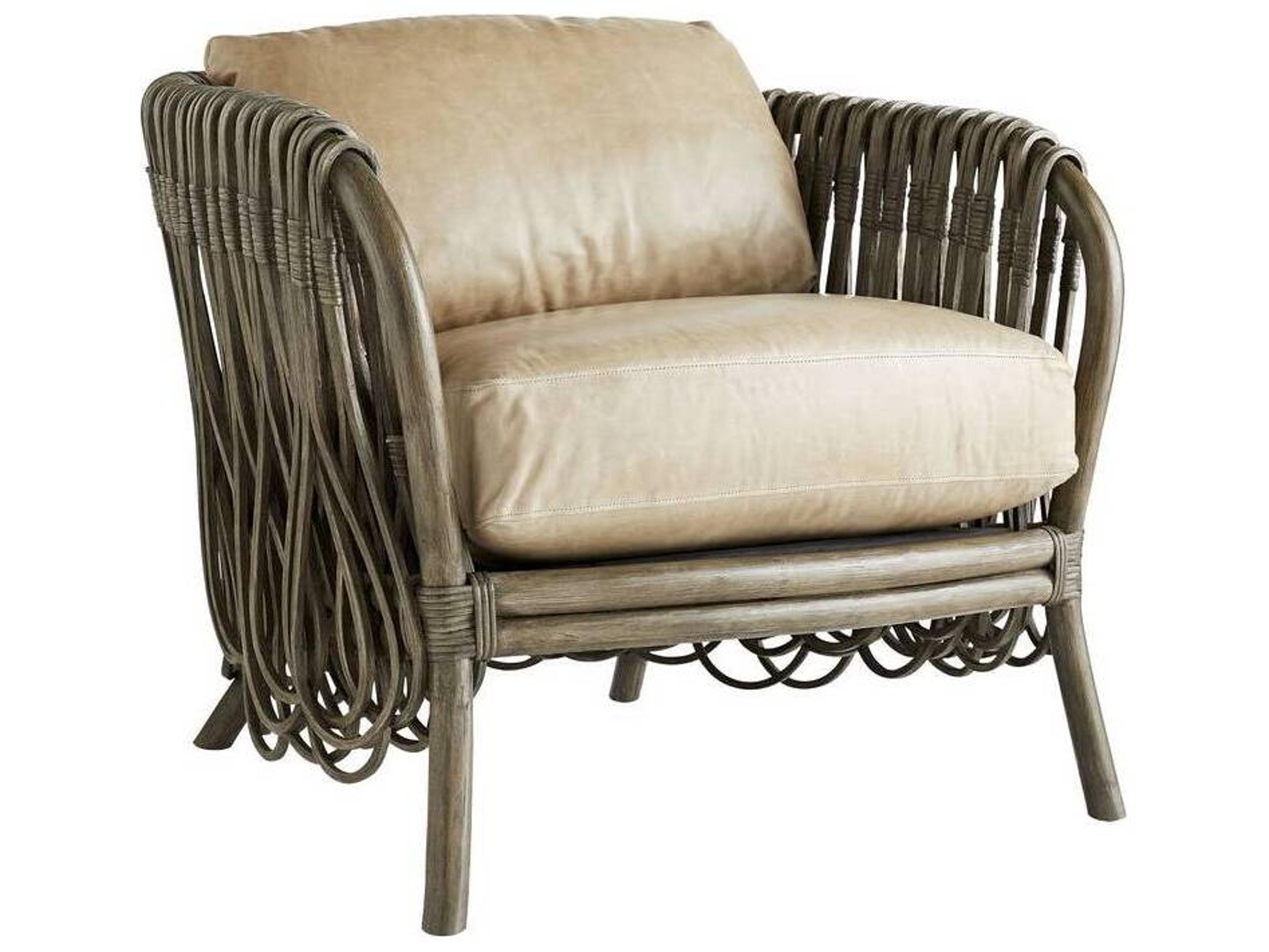 Arteriors Home Strata Beige Leather Accent Chair