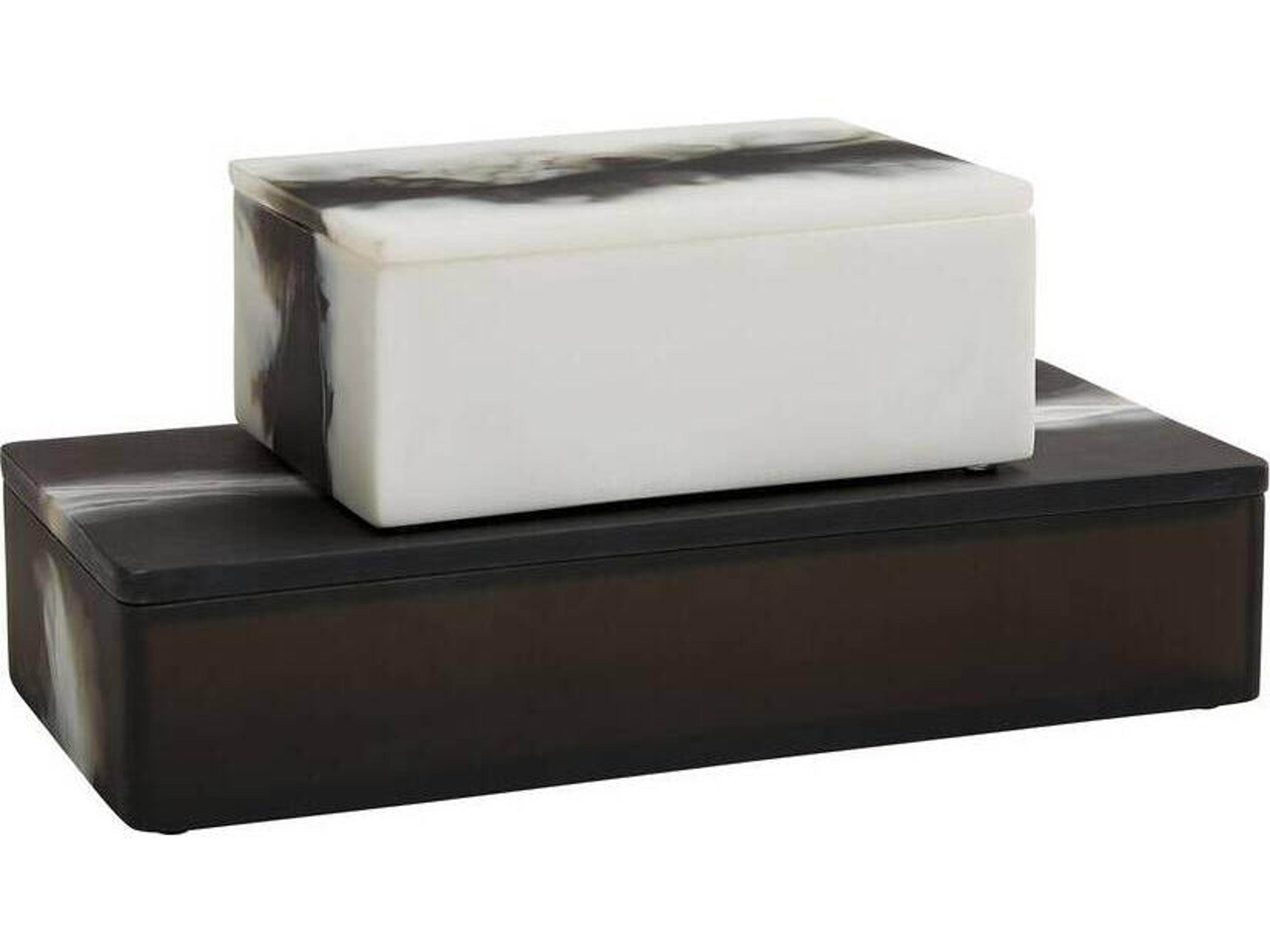 Arteriors Home Hollie Black White Box Set of 2