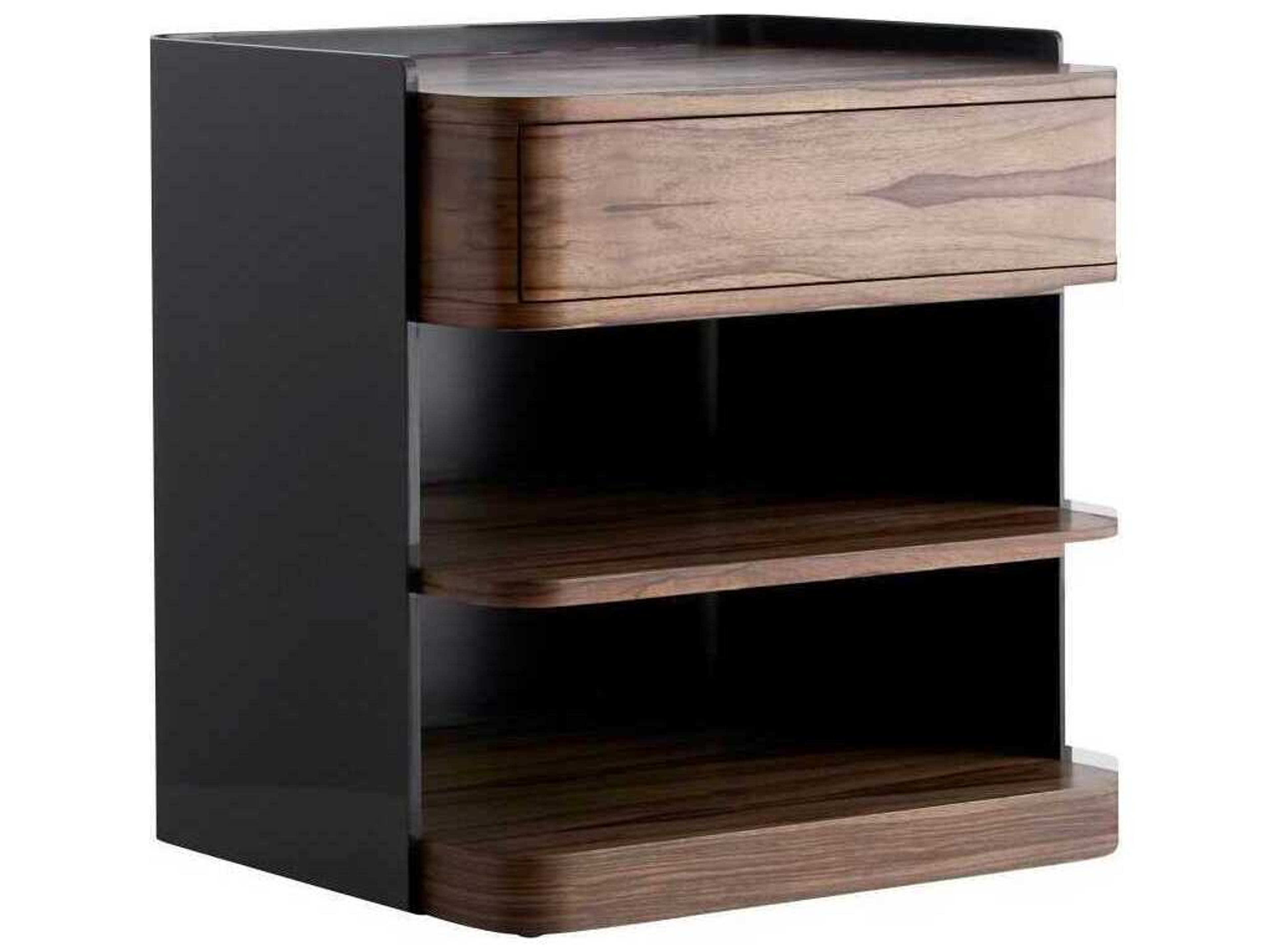 Arteriors Home Medici Rectangular Wood Charcoal End Table