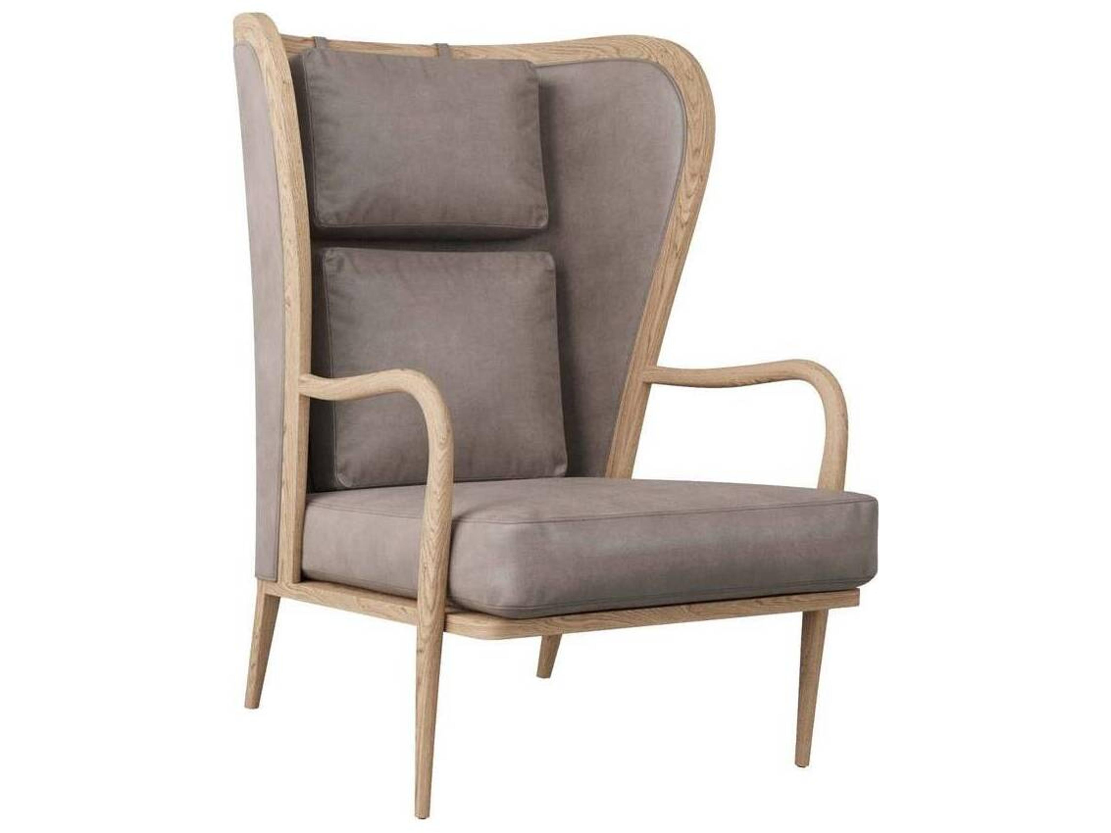 Arteriors Home Stassi Gray Leather Accent Chair