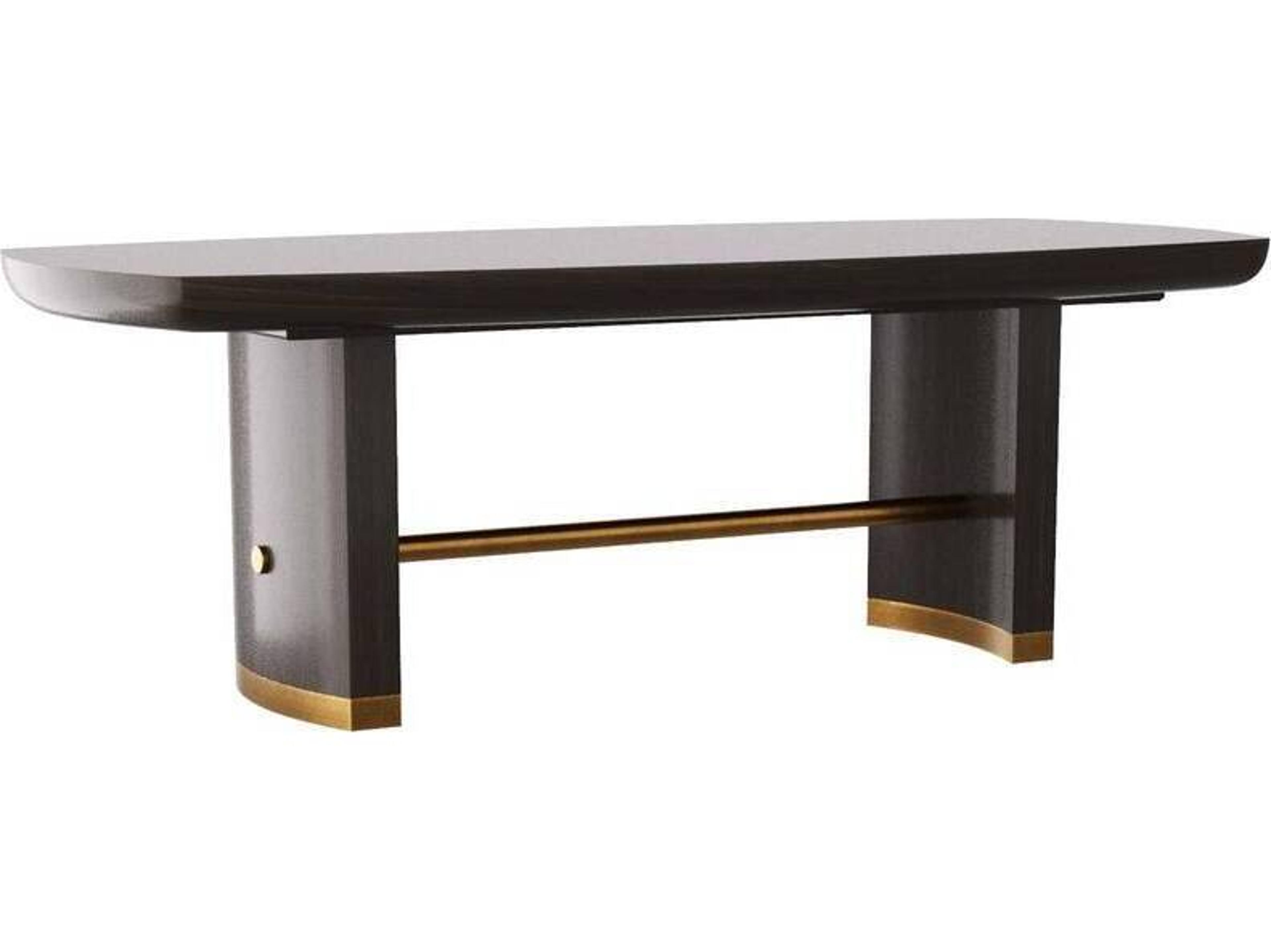 Arteriors Home Pembroke Rectangular Wood Ebony Dining Table