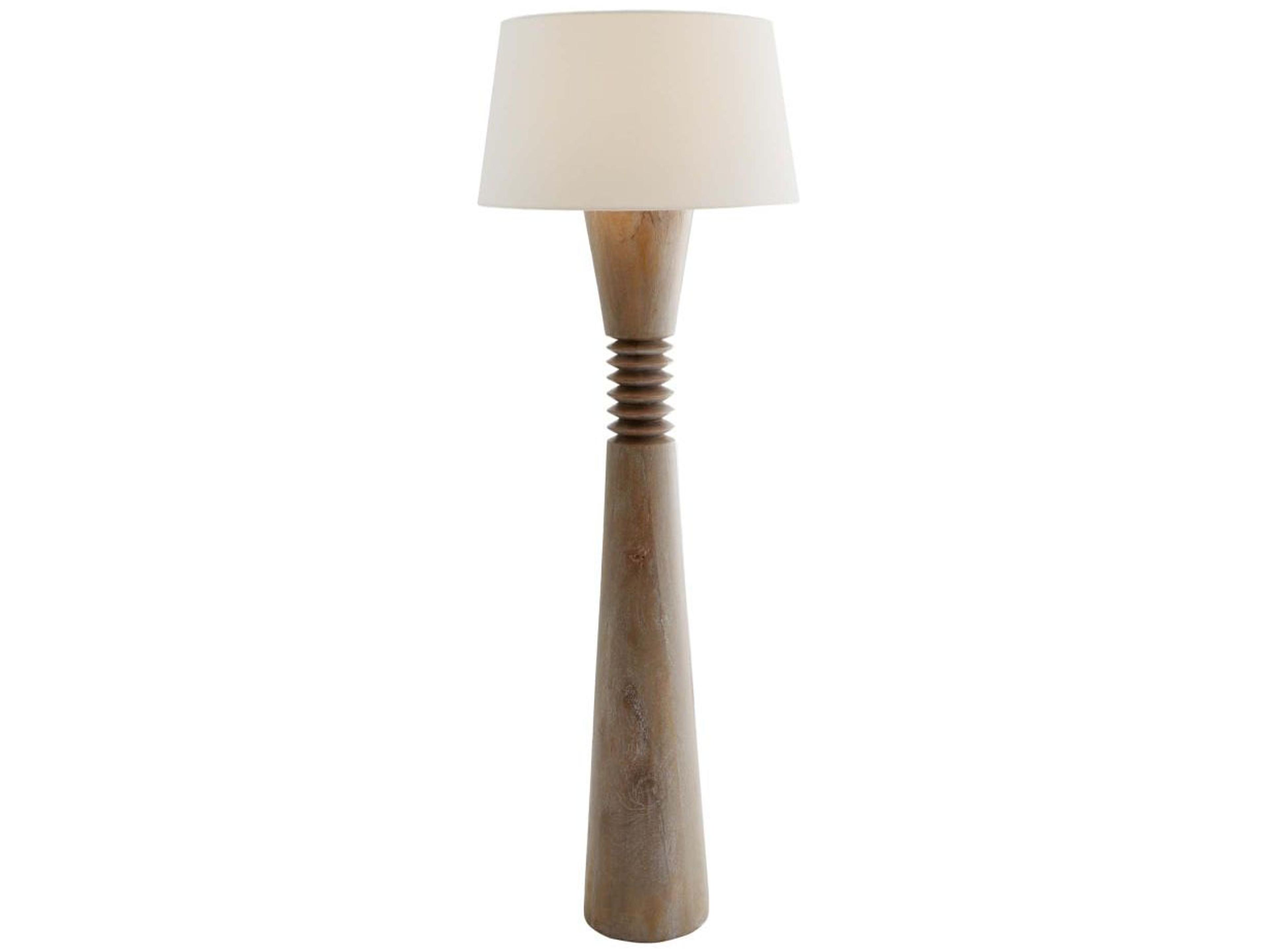 Arteriors Home Sedona Cerused Oak Brown Floor Lamp