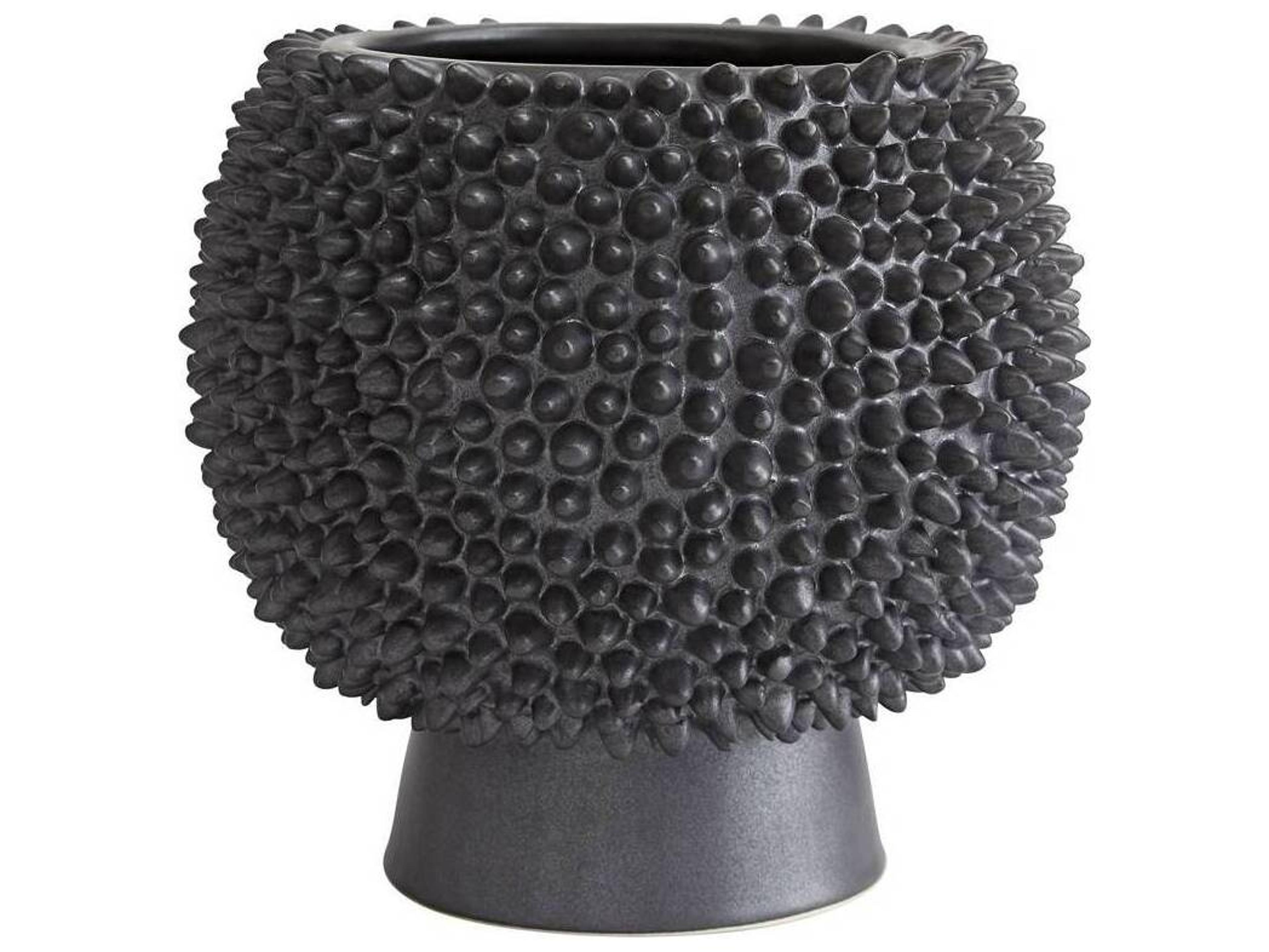Arteriors Home Daria Matte Black Vase