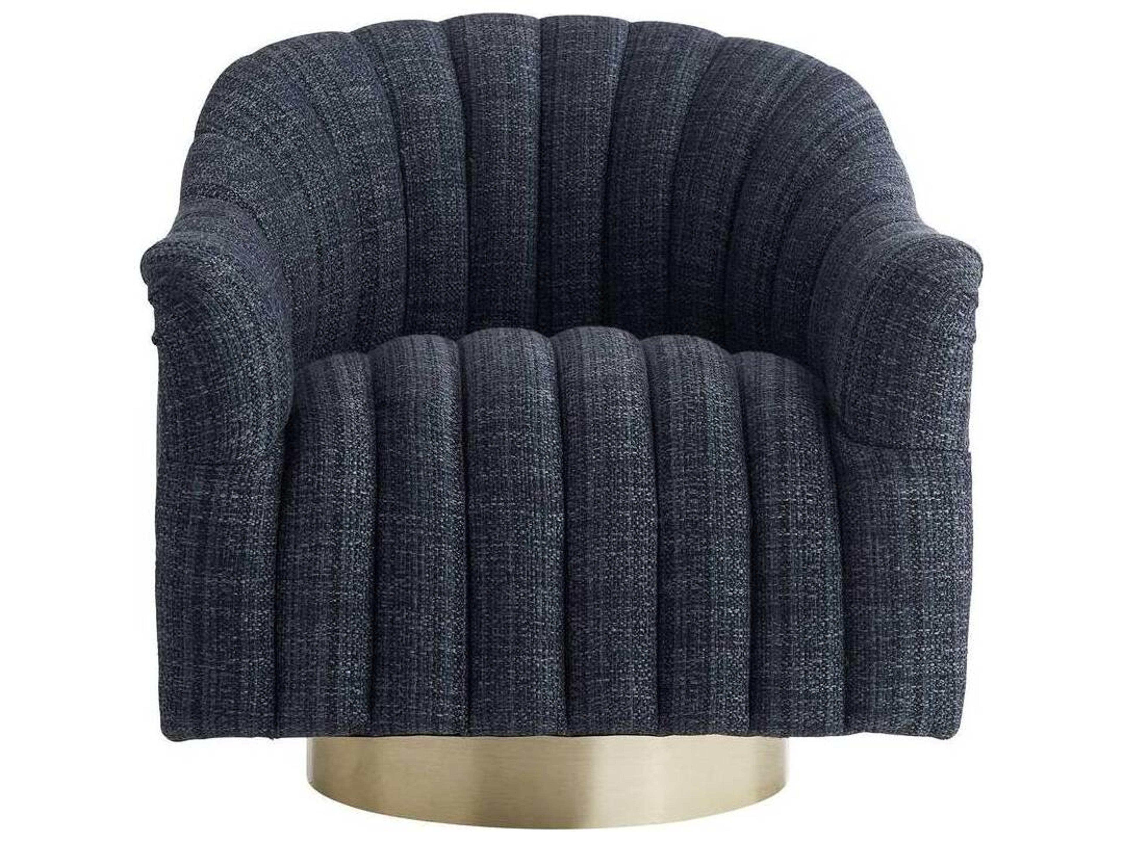 Arteriors Home Springsteen Swivel Blue Accent Chair