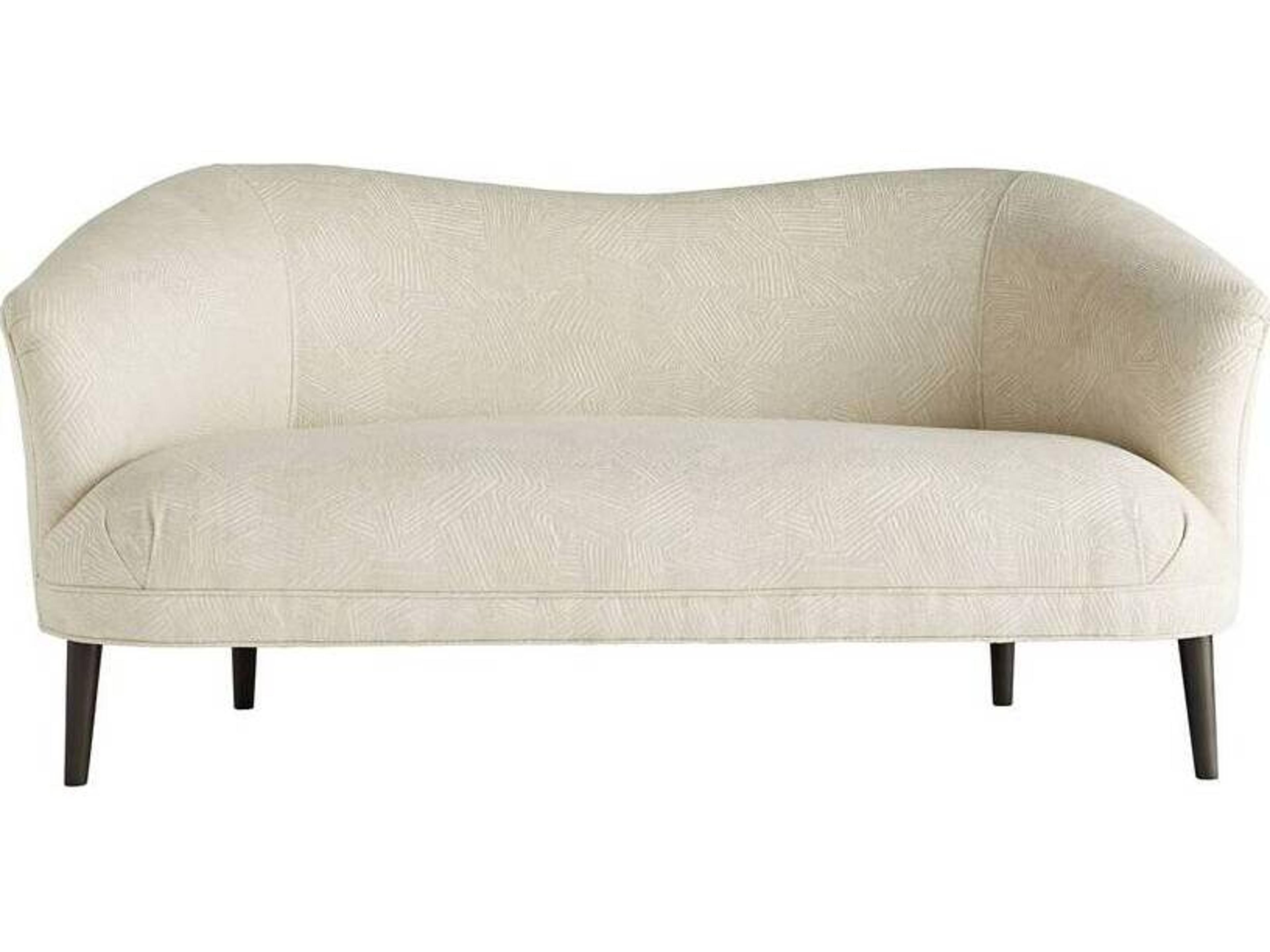 Arteriors Home Duprey Textured Ivory Grey Ash Beige Upholstered Loveseat
