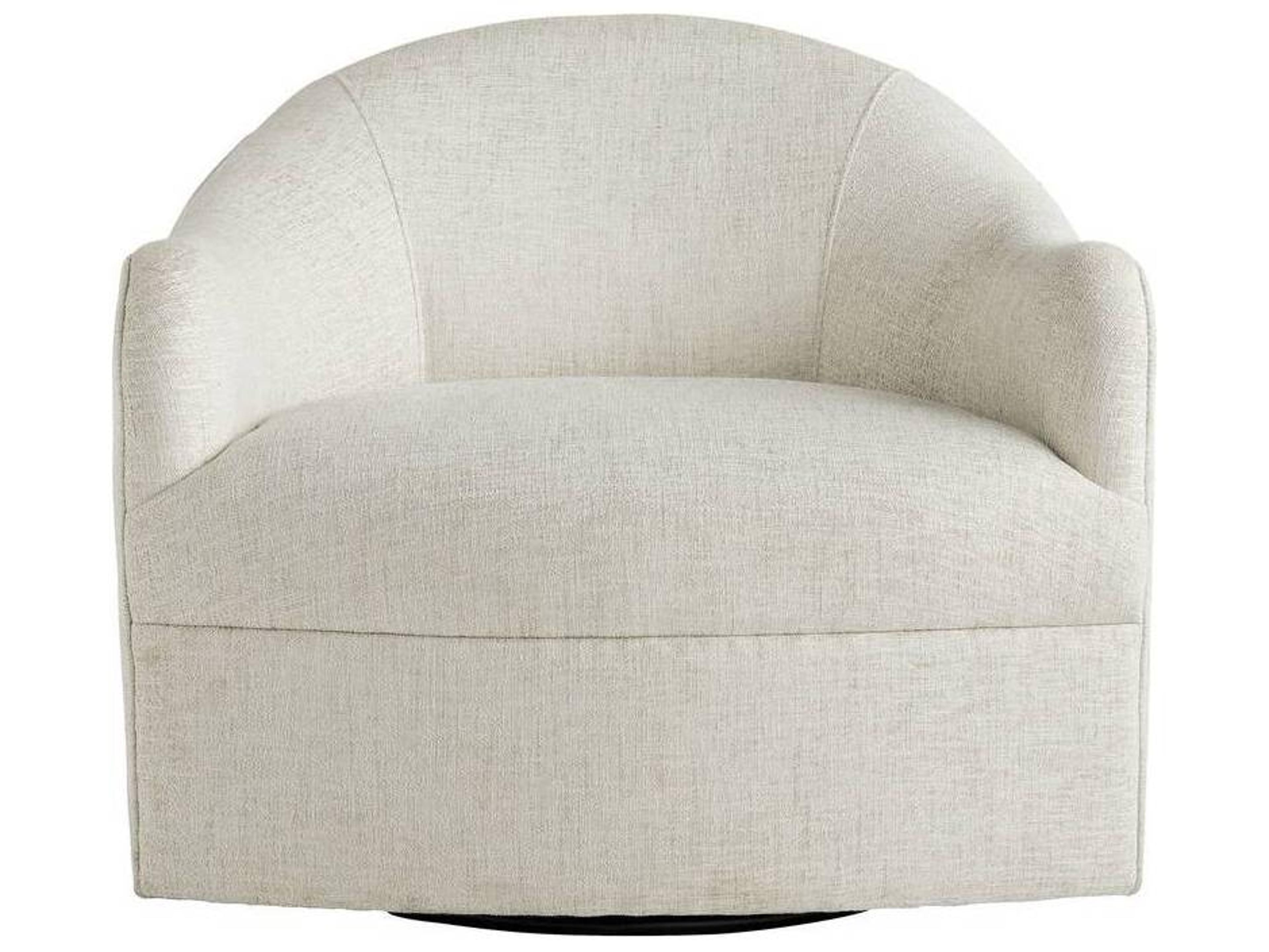 Arteriors Home Delfino Swivel White Accent Chair