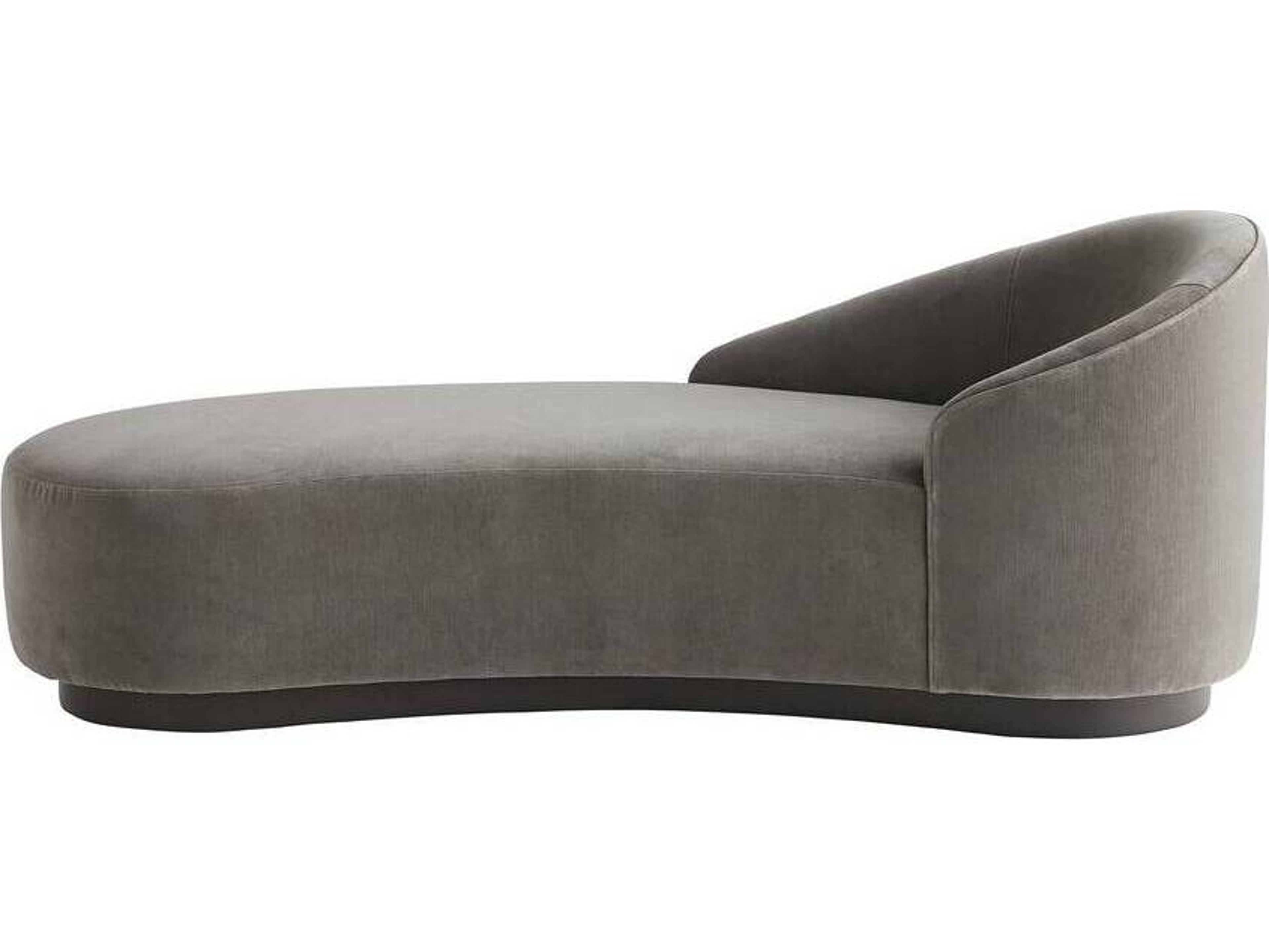 Arteriors Home Turner Sharkskin Velvet Left Arm Chaise Lounge