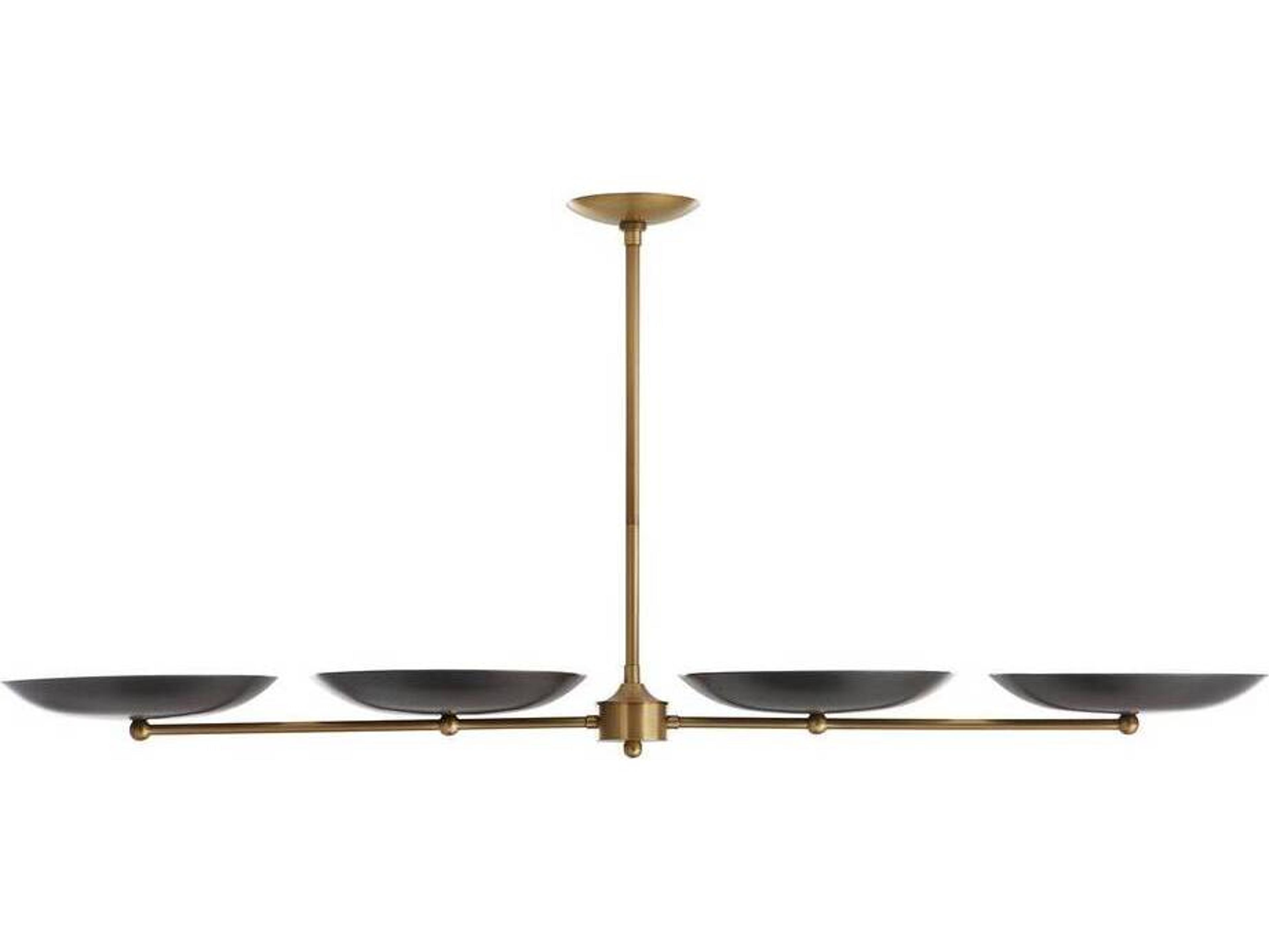 Arteriors Home Griffith 4-Light Bronze Bowl Island Pendant