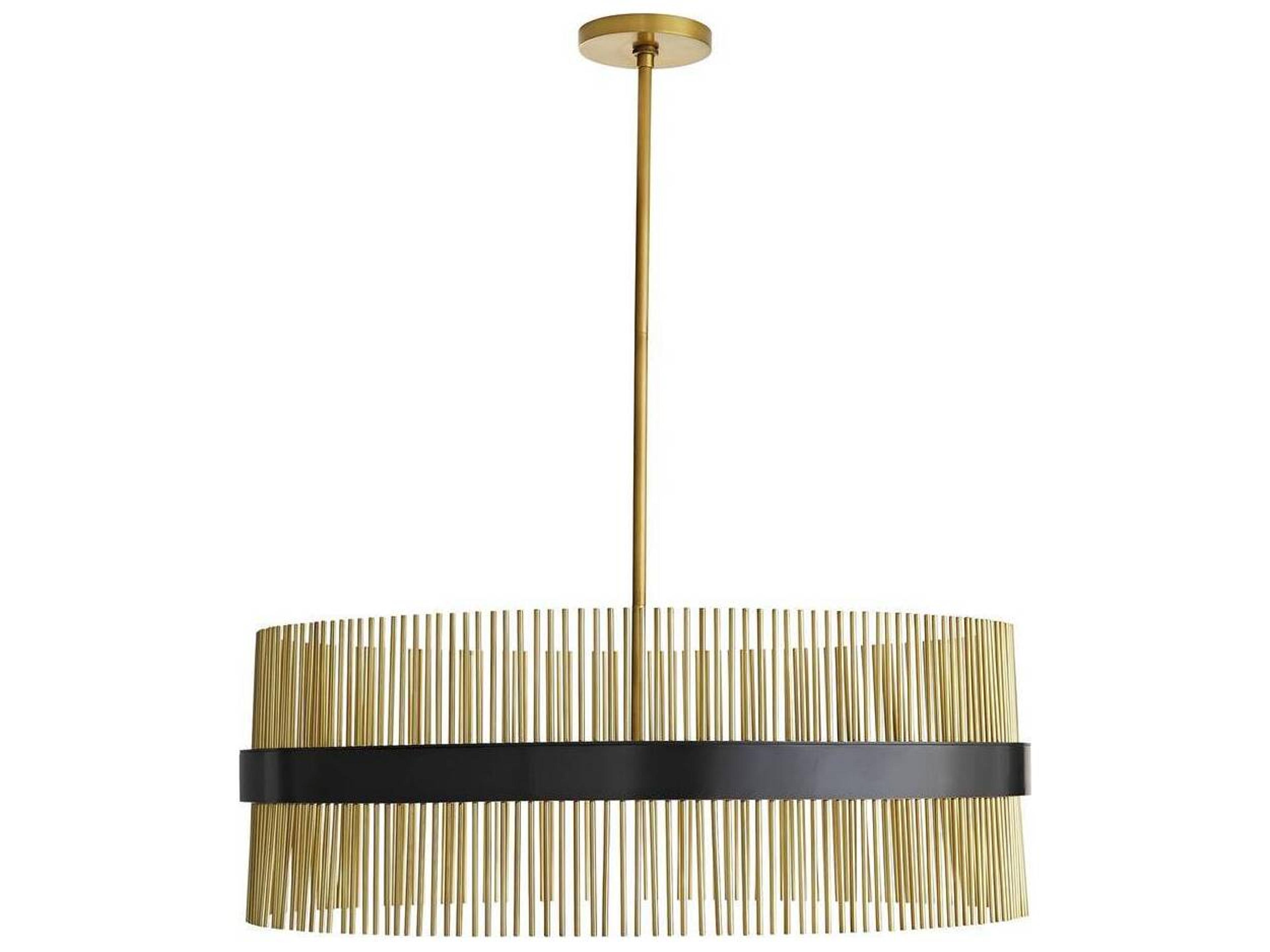 Arteriors Home Hozier Chandelier Antique Brass and Bronze Sculptural