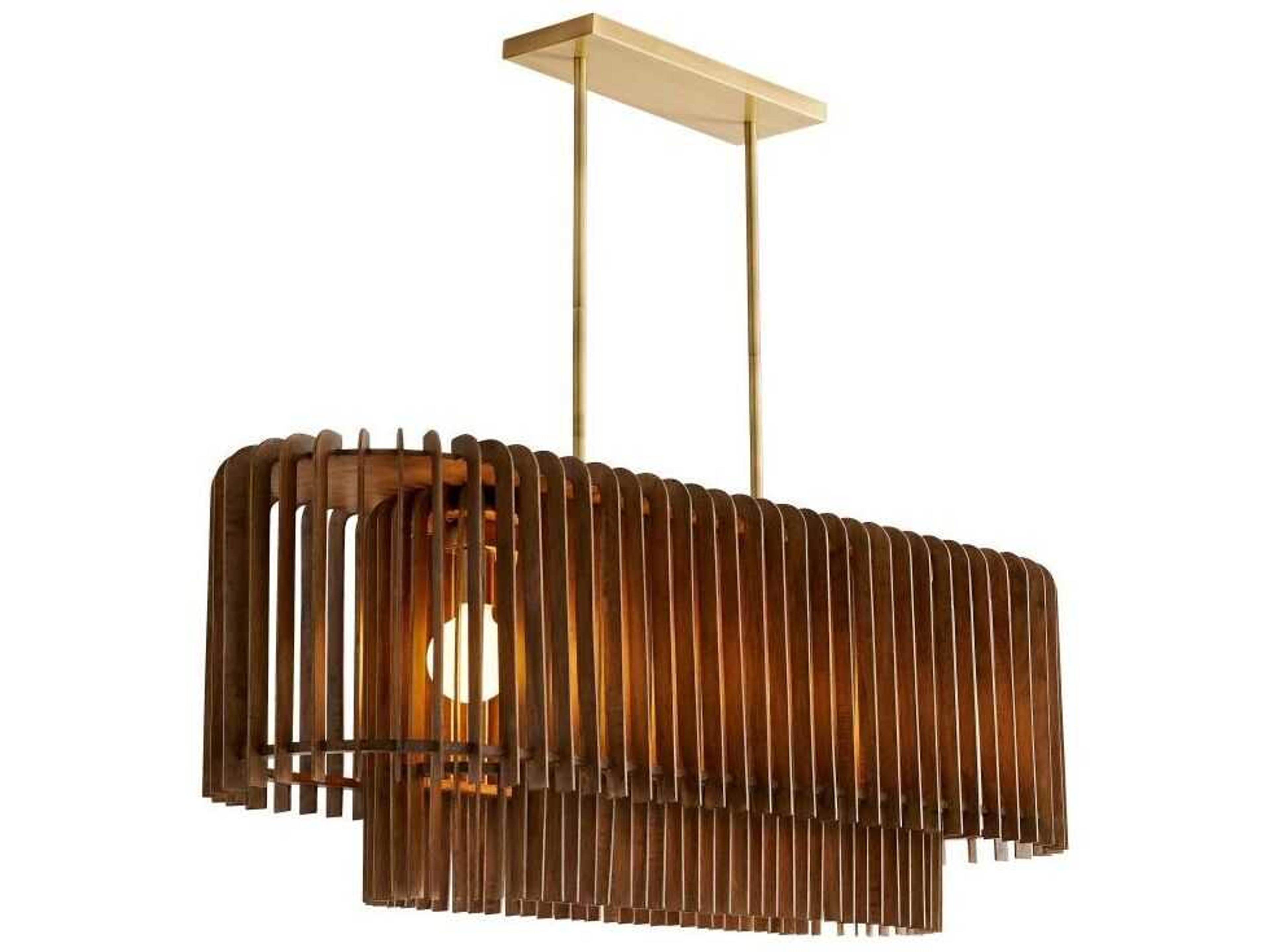 Arteriors Home Valencia 5-Light Antique Brass Brown Island Pendant