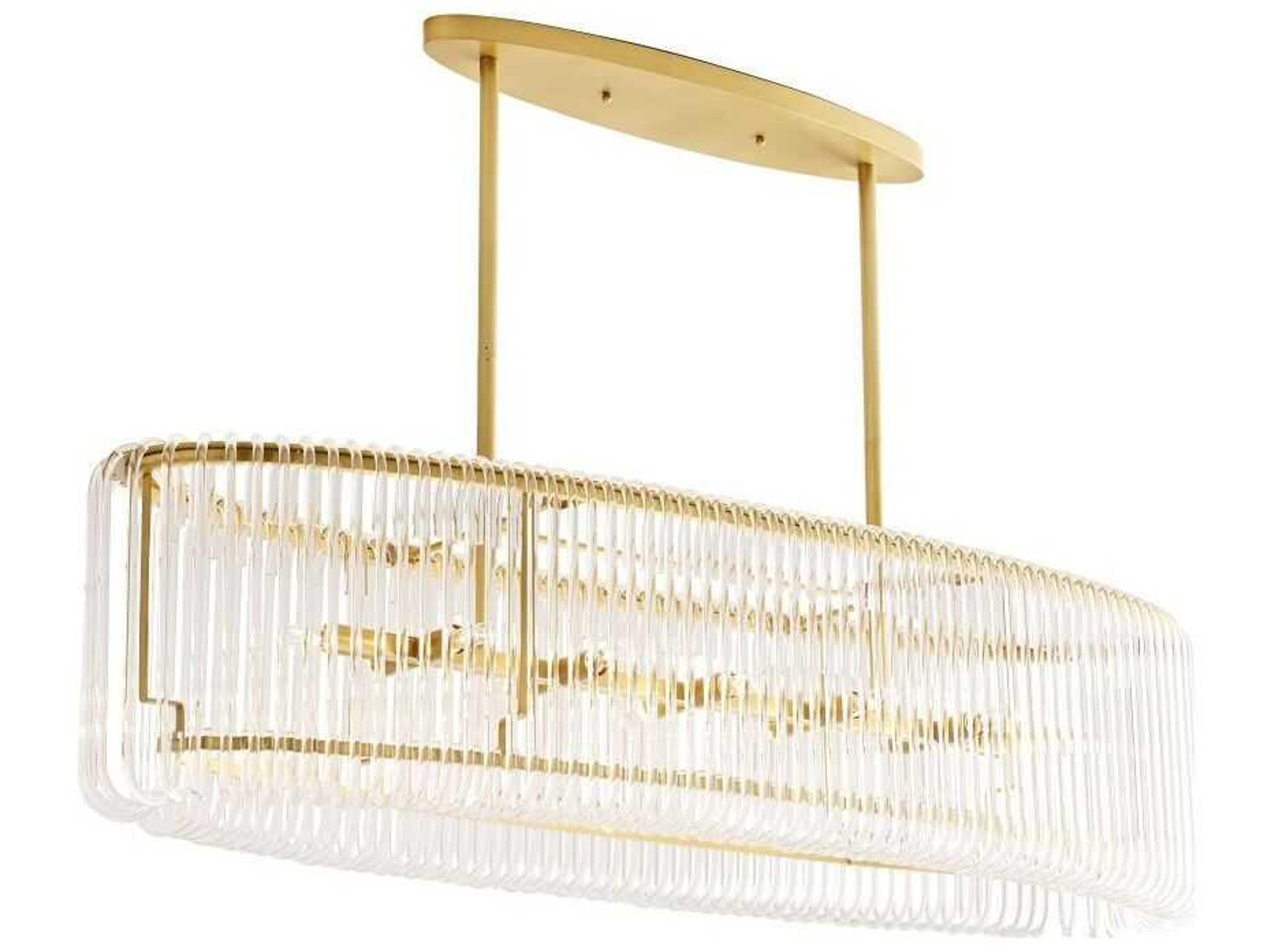 Arteriors Home Chandler 12-Light Antique Brass Island Pendant