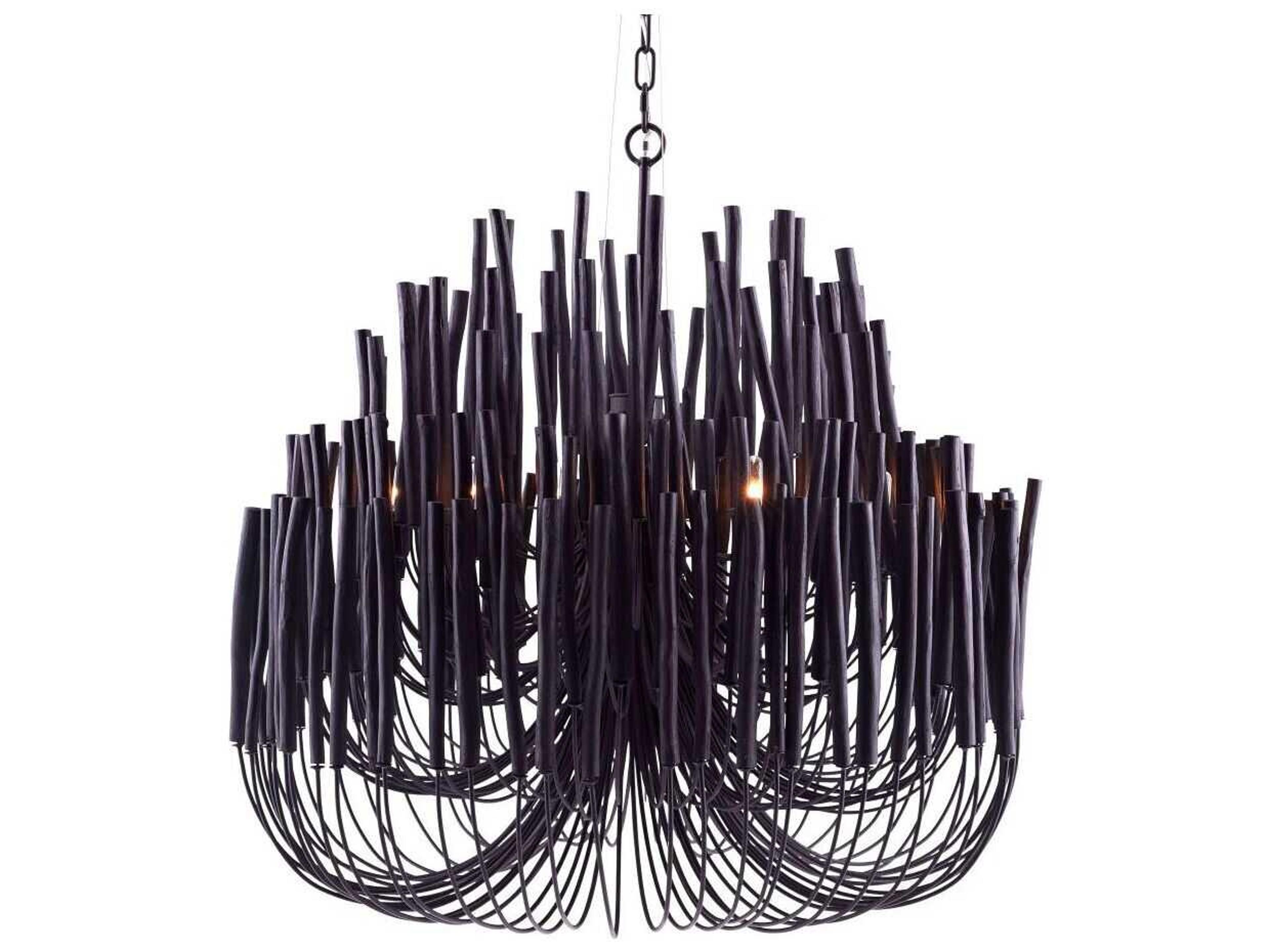 Arteriors Home Tilda 6-Light Black Chandelier