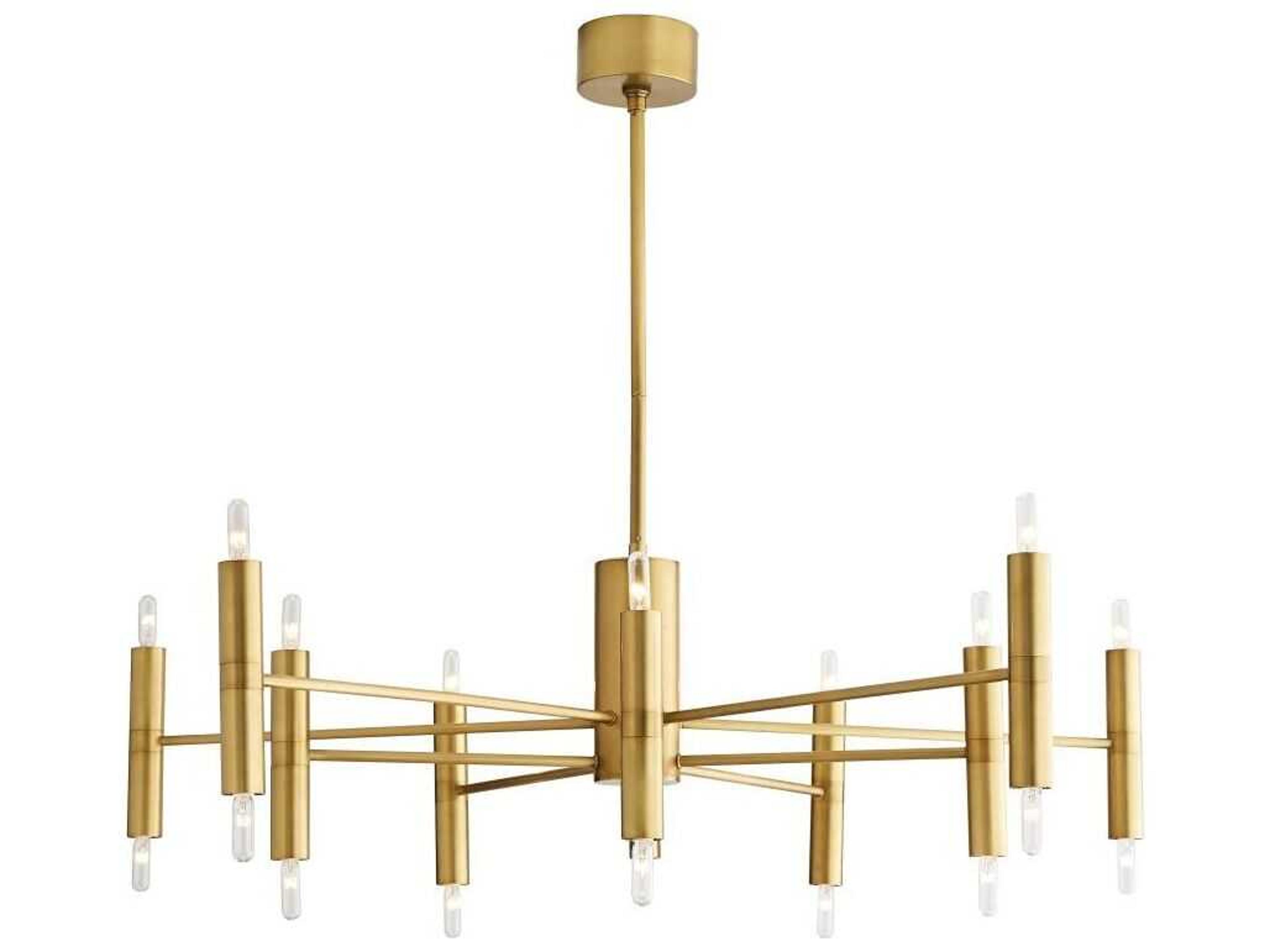 Arteriors Home Bozeman 20-Light Antique Brass Candelabra Chandelier