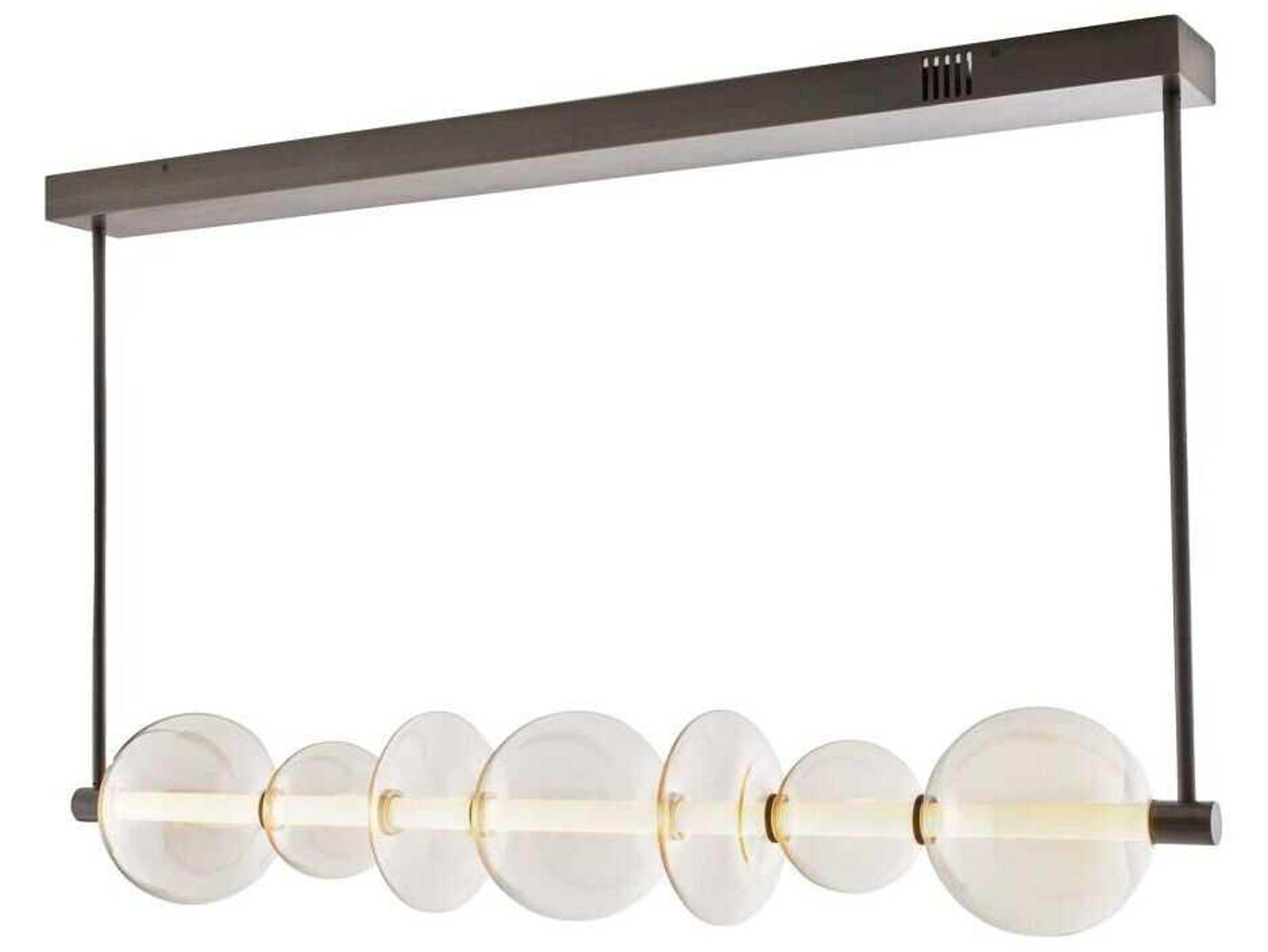 Arteriors Home Raphael 1-Light English Bronze Globe Linear Island Pendant