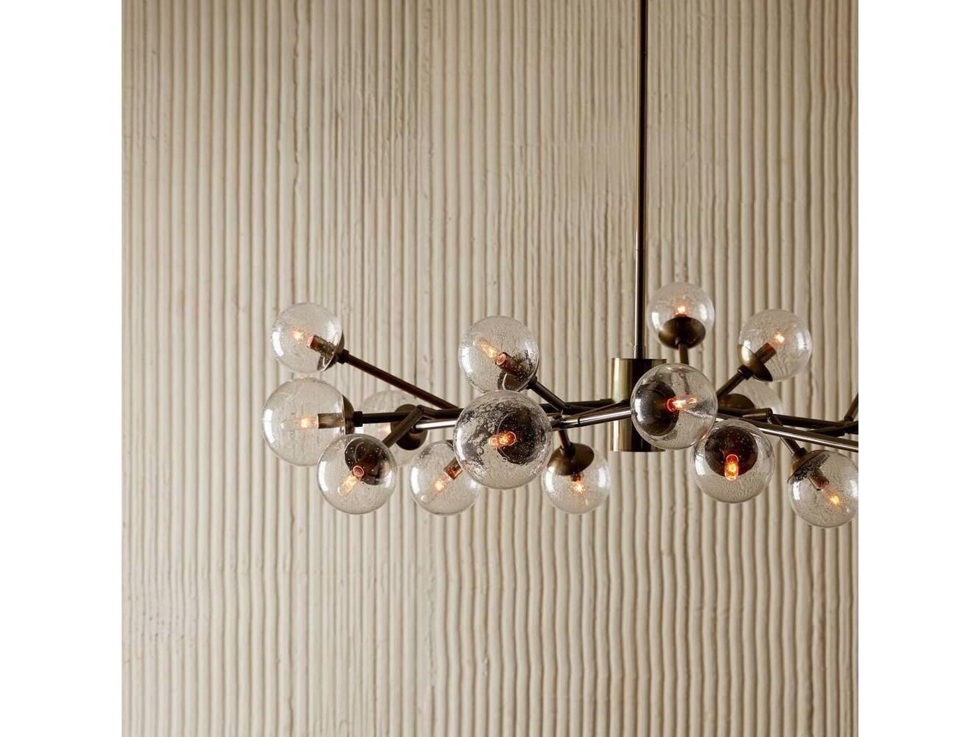 Arteriors Home Dallas  18-Light Vintage Brass Globe Chandelier