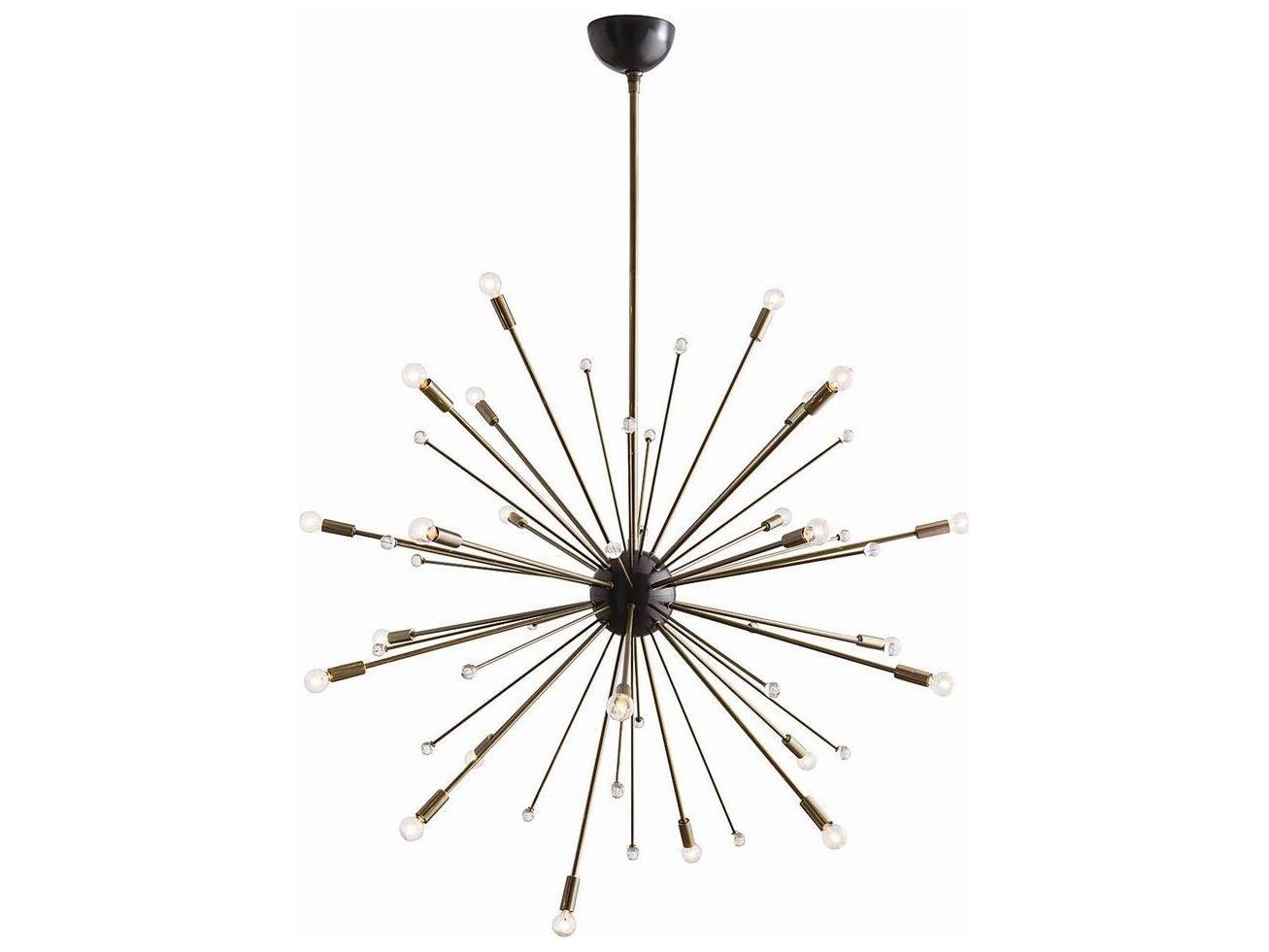 Arteriors Home 24-Light Vintage Brass Sputnik Pendant
