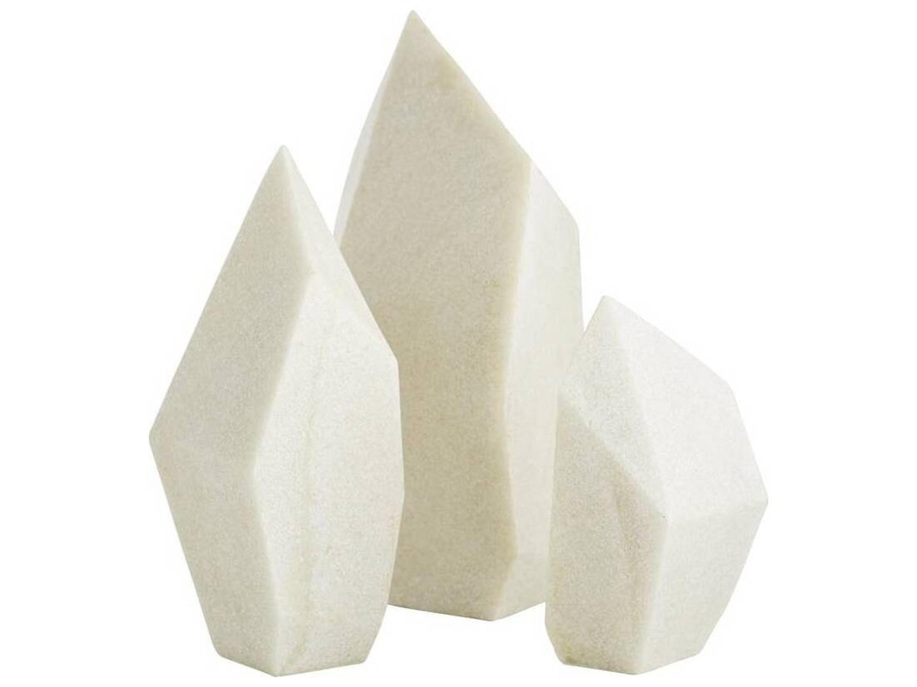 Arteriors Home Nerine Faux Marble Sculpture Set of 3