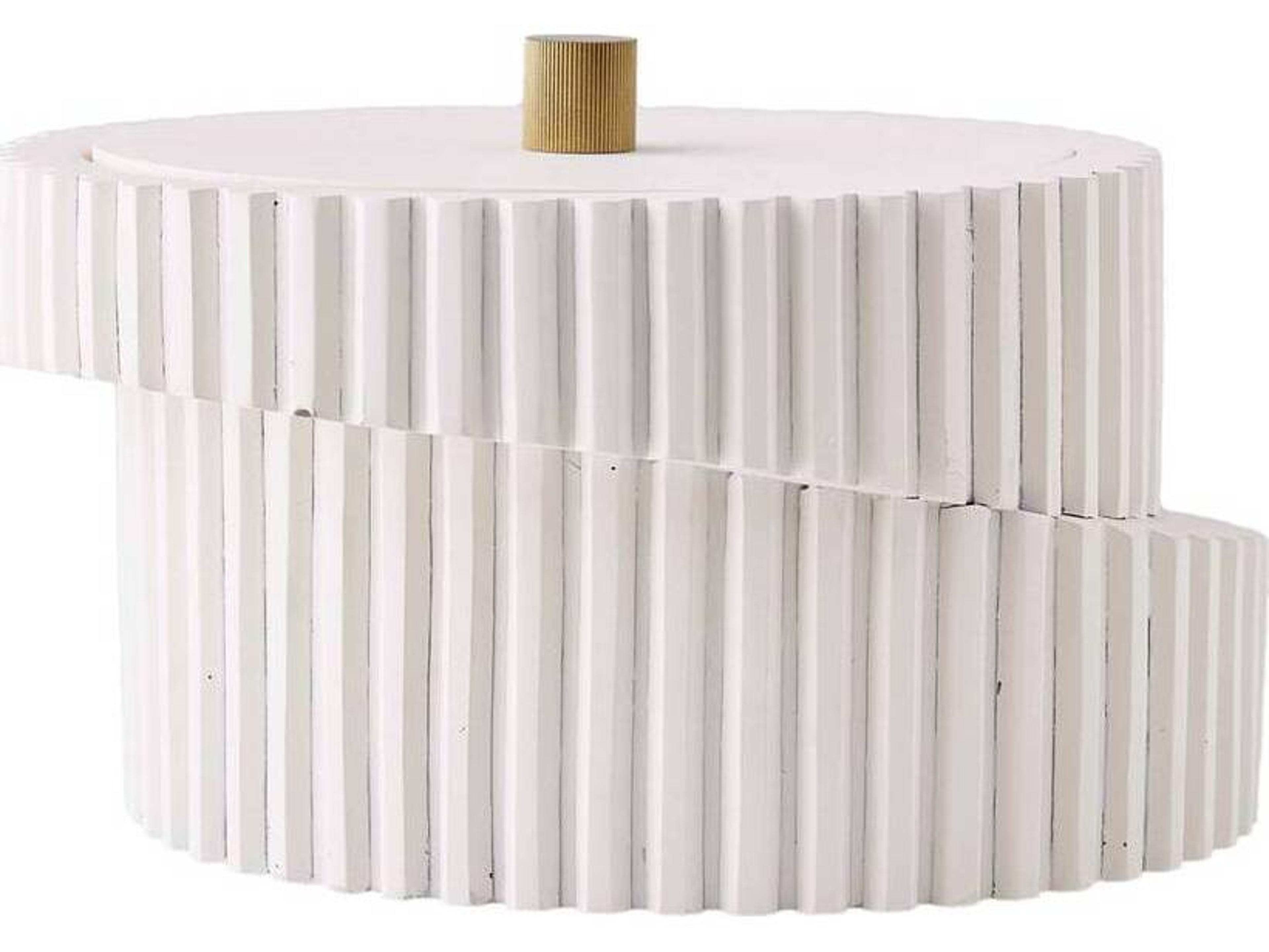 Arteriors Home Whittaker Ivory Antique Brass Decorative Accent