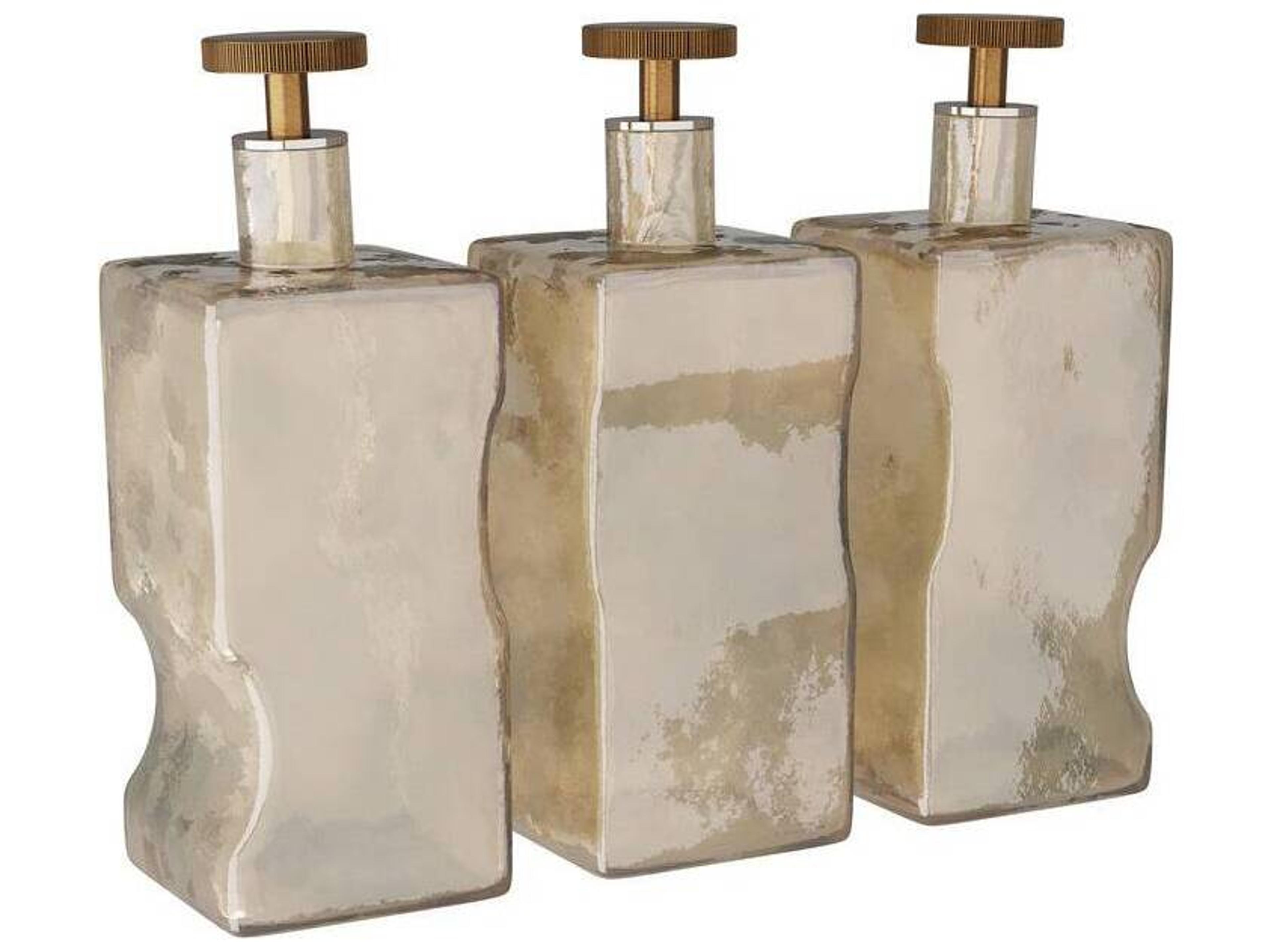 Arteriors Home Smoke Luster Vintage Brass Decorative Accent