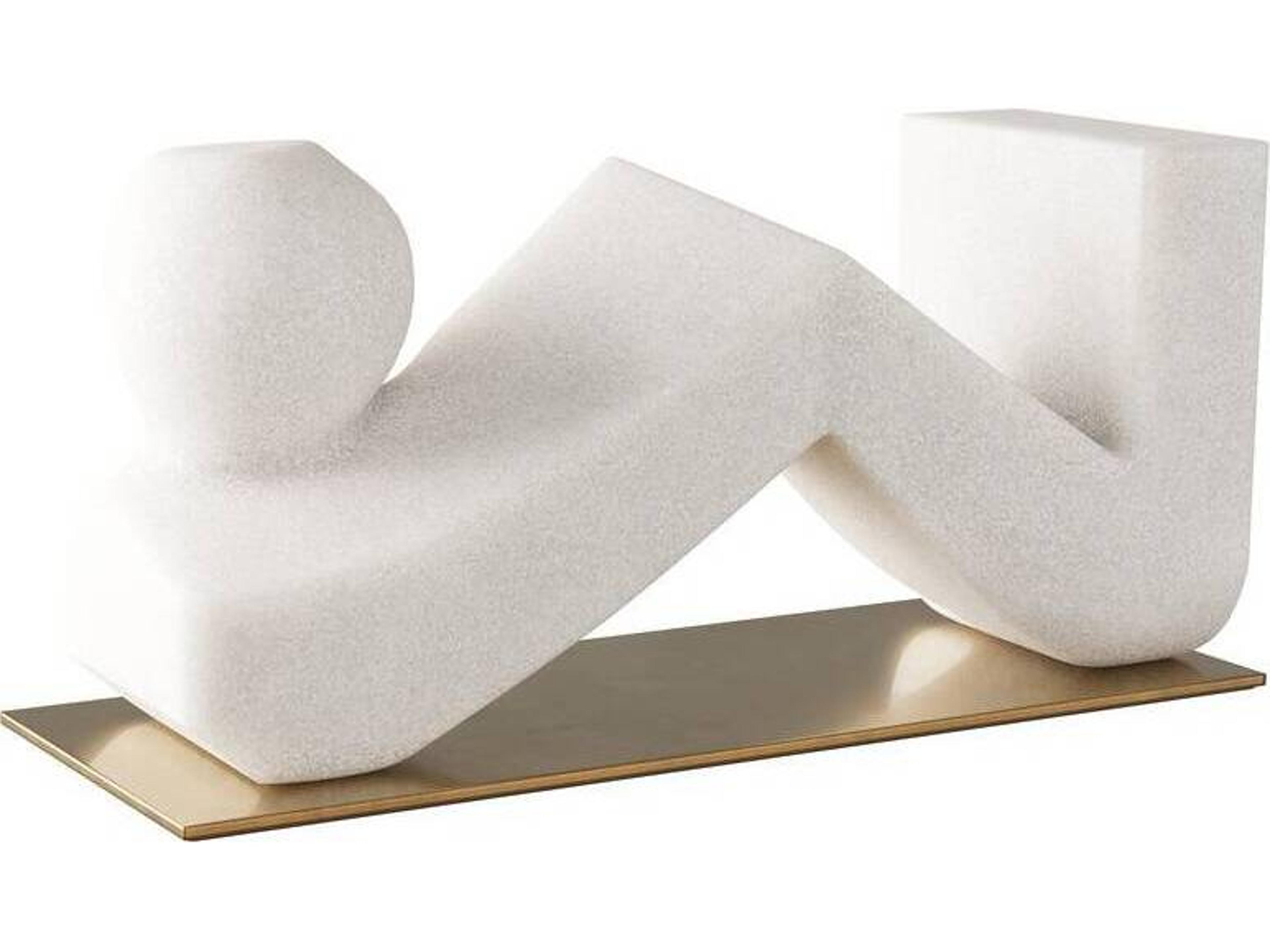 Arteriors Home Ivory Antique Brass Sculpture