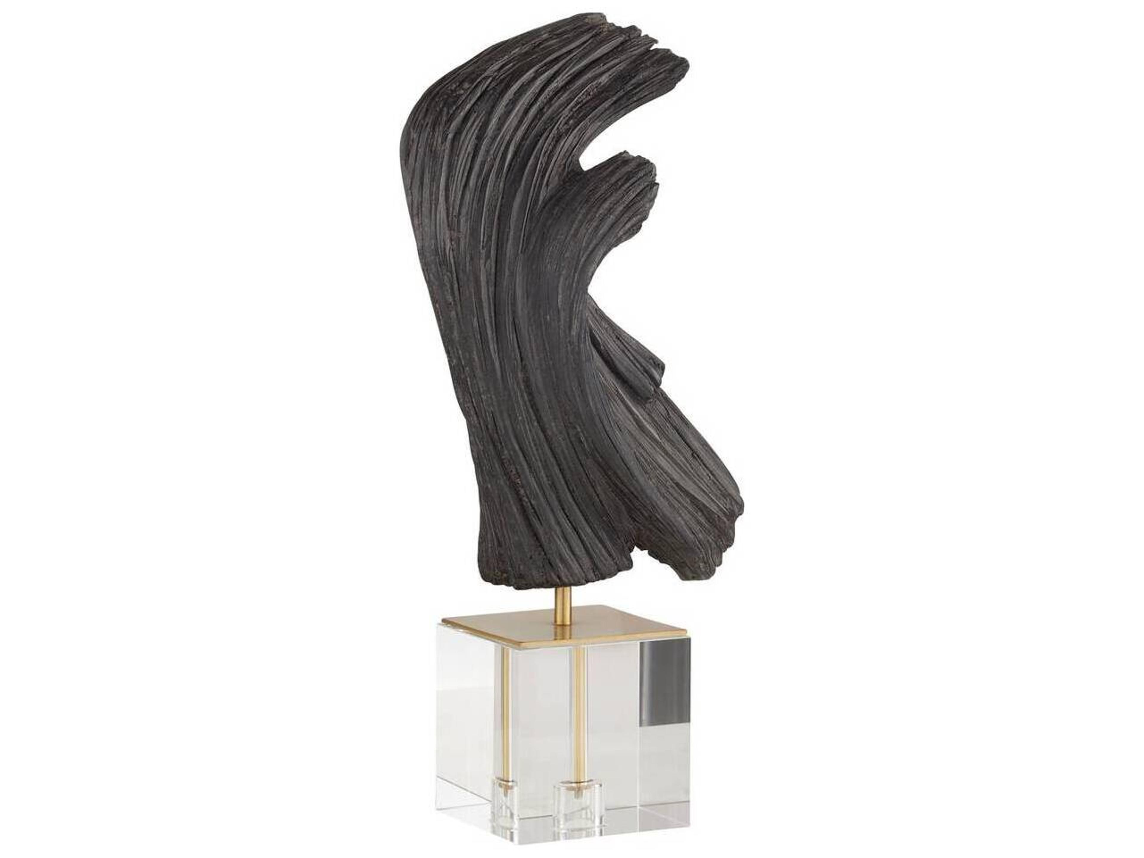 Arteriors Home Ebony Antique Brass Sculpture