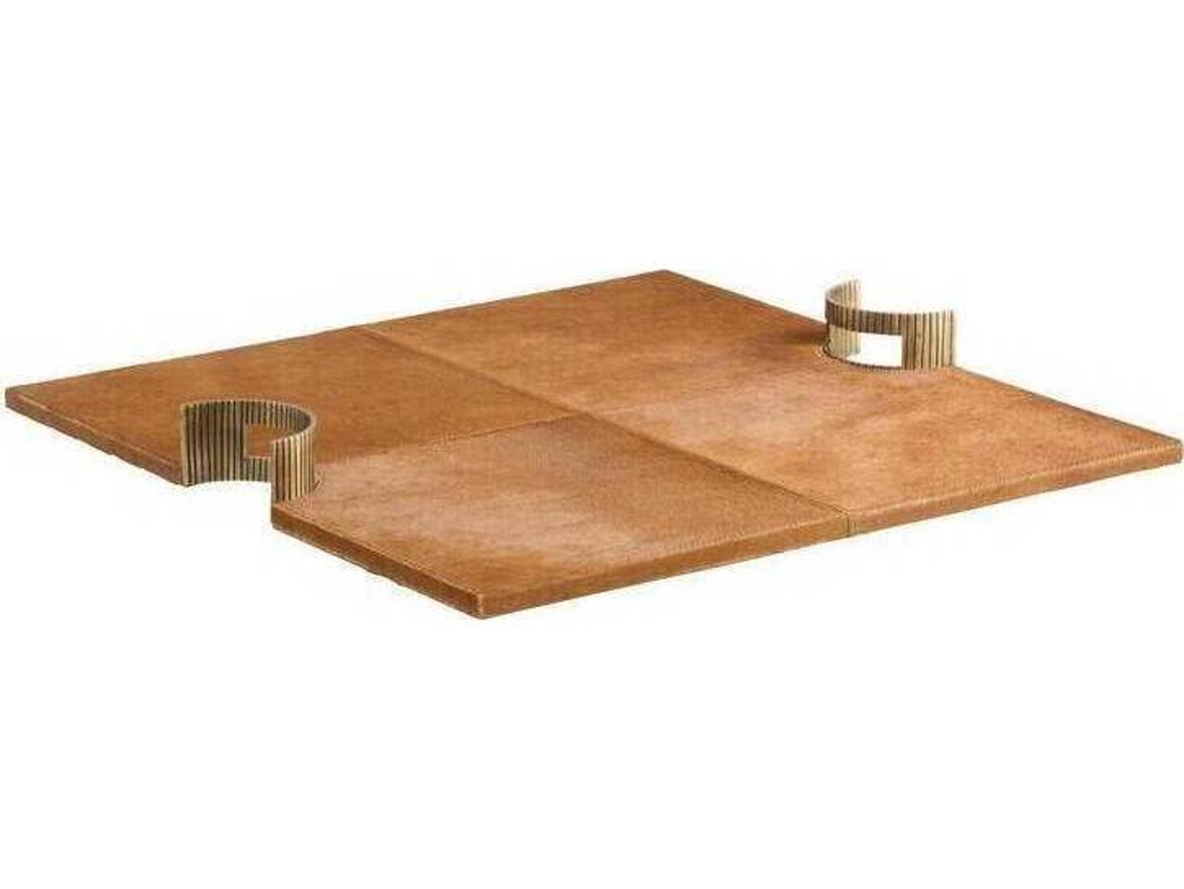 Arteriors Home Jones Brown Antique Brass Gold Serving Tray