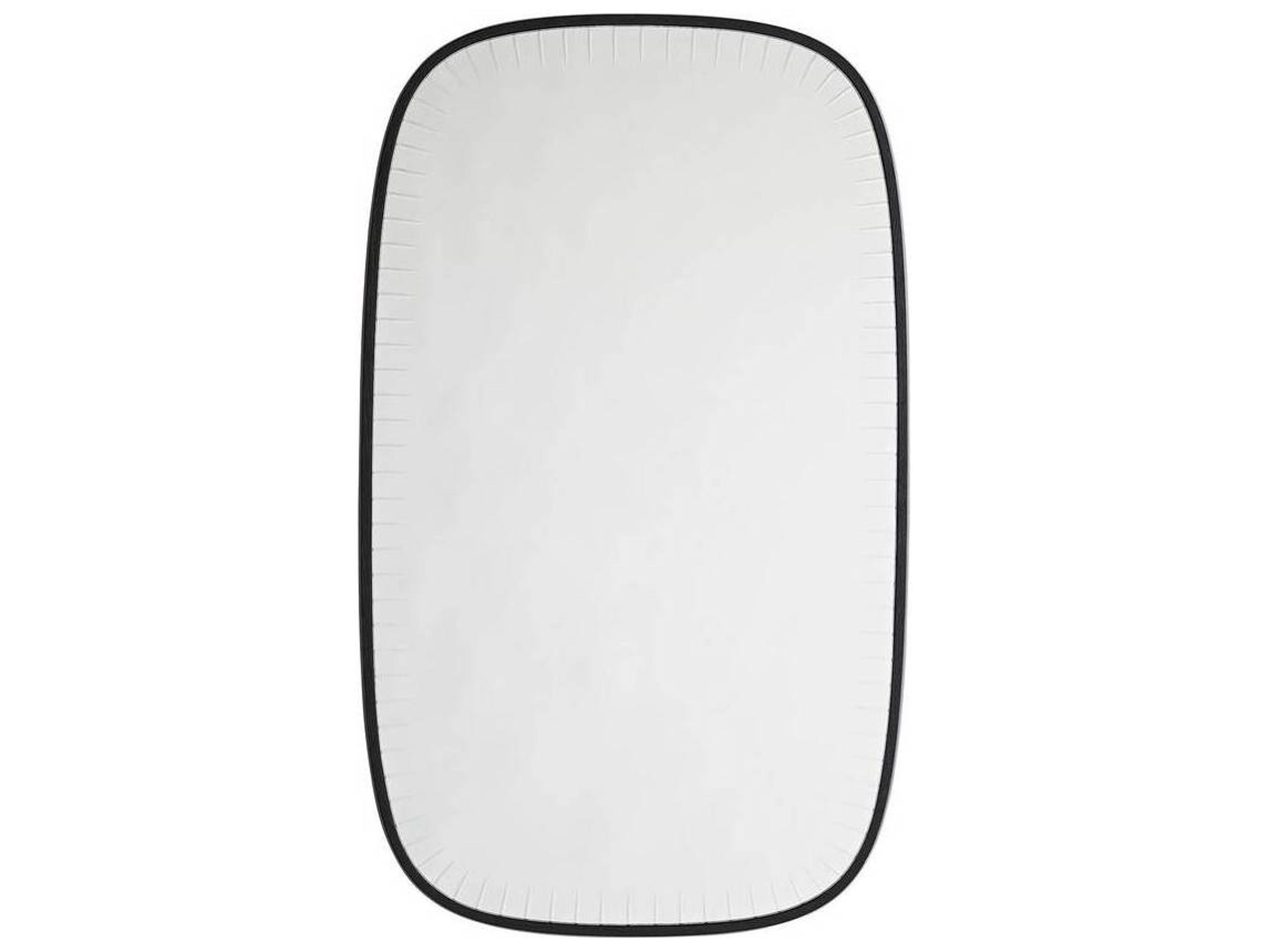 Arteriors Home Cut Black Rectangular Wall Mirror