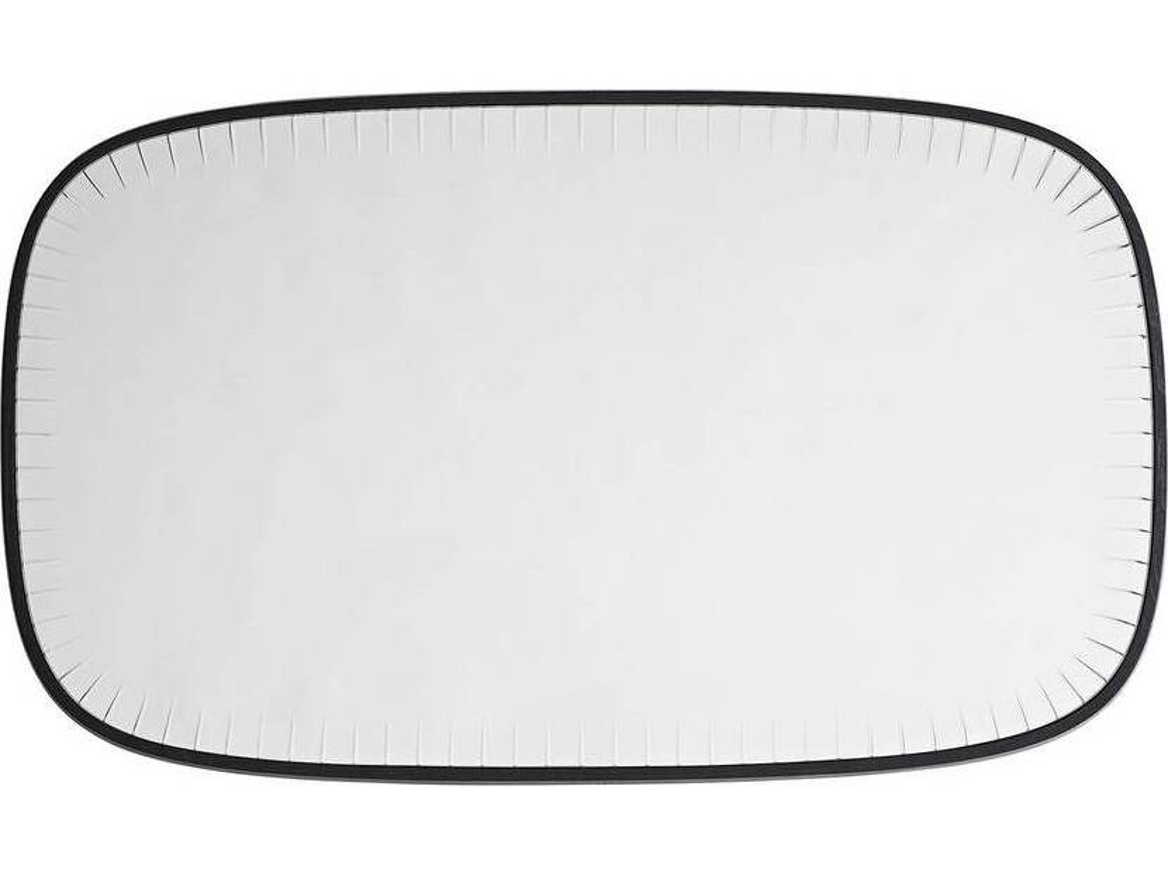 Arteriors Home Cut Black Rectangular Wall Mirror