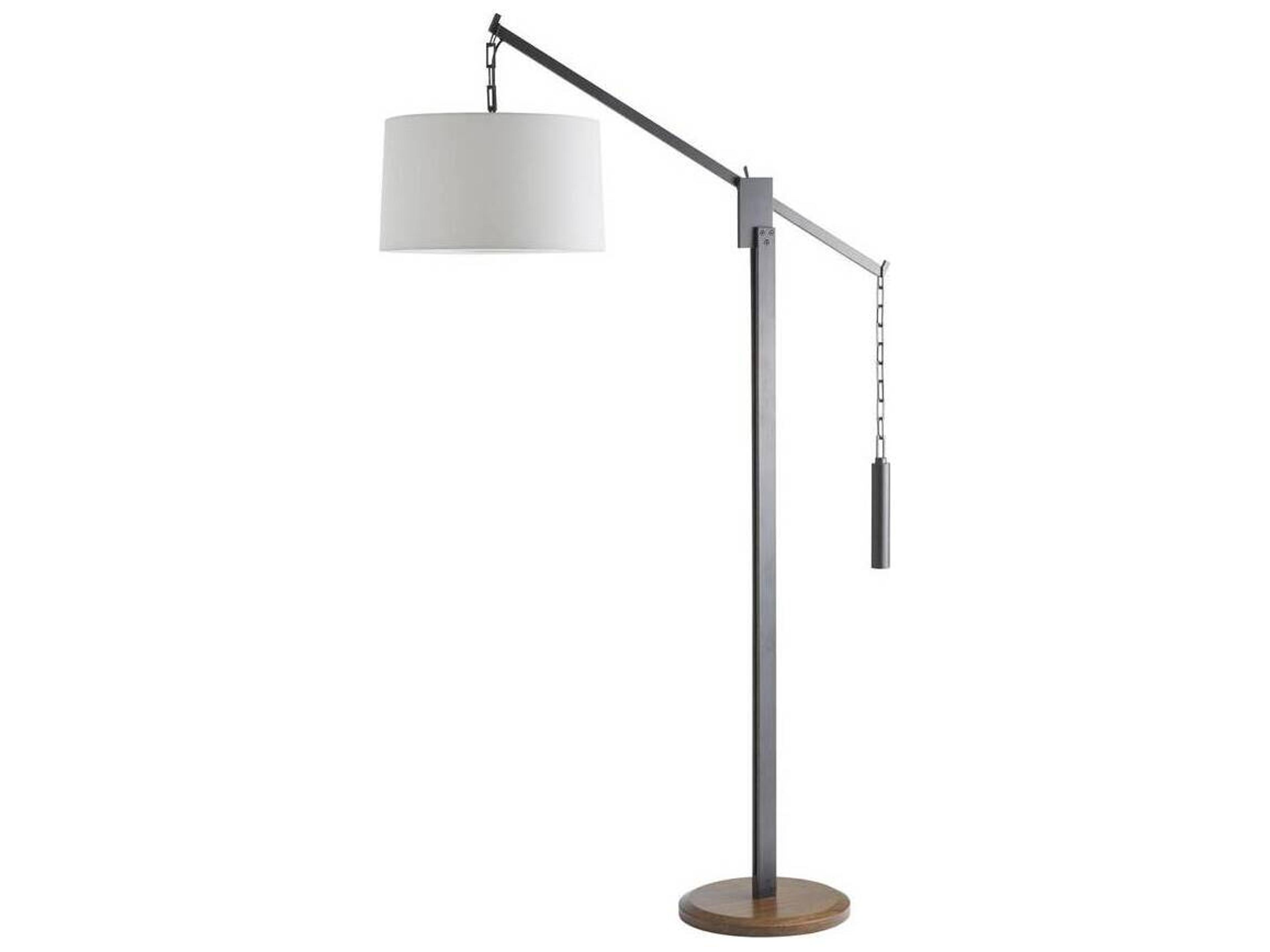 Arteriors Home Counterweight Aged Bronze Walnut Floor Lamp
