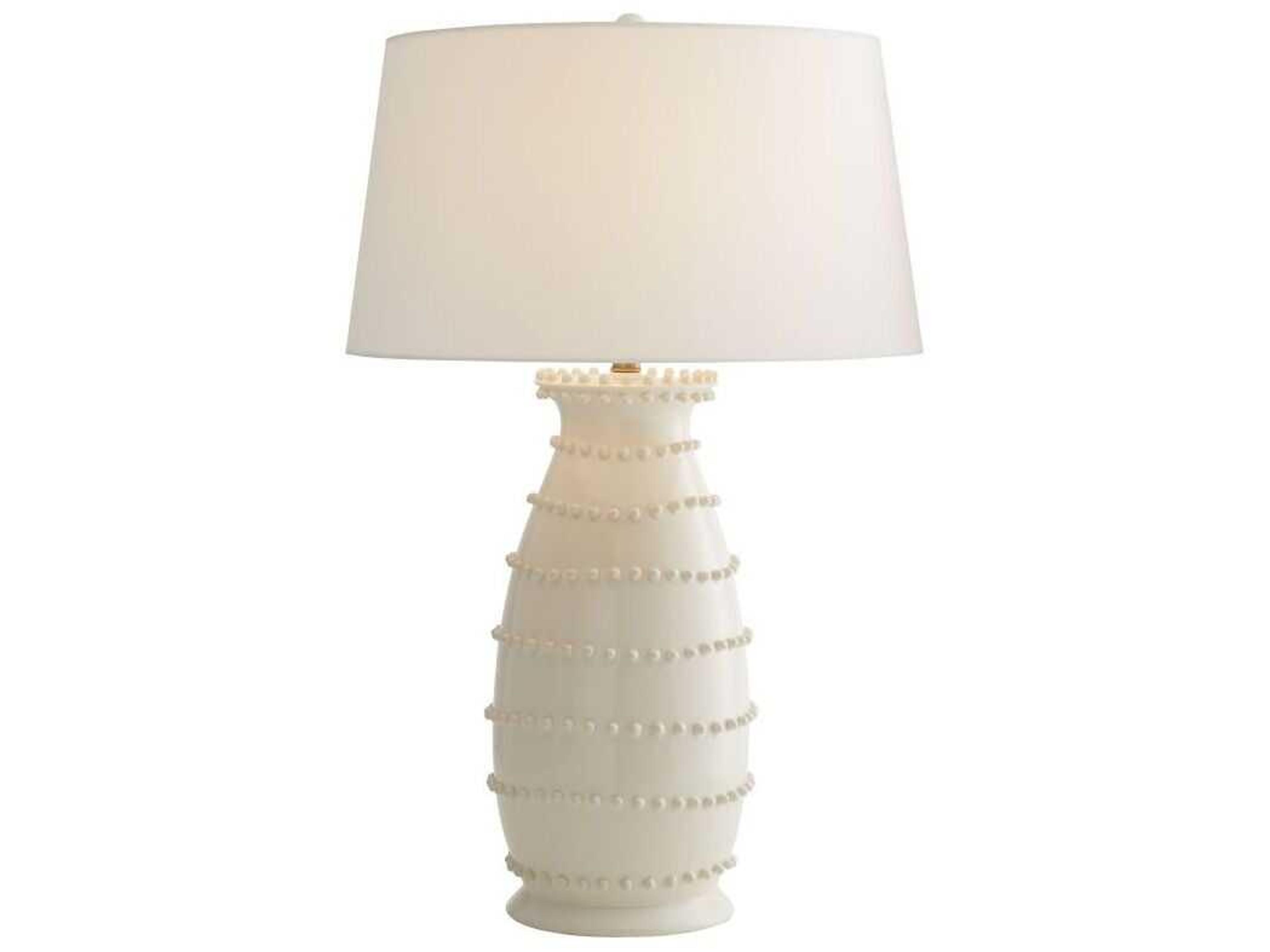 Arteriors Home Spitzy Ivory Off White Buffet Lamp